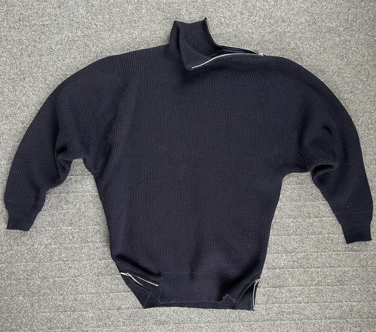 Marithe + Francois Girbaud Marithe Francois Girbaud 90’s Knit Wool Shoulder/Hem Zipped Size US L / EU 52-54 / 3 - 1 Thumbnail