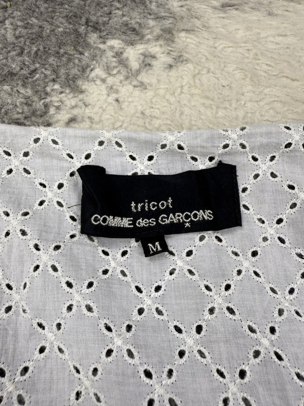 Comme des Garcons AD99 CDG Tricot Rei Kawakubo Houndstooth Wool Double Layerd Size 27" / US 4 / IT 40 - 7 Thumbnail