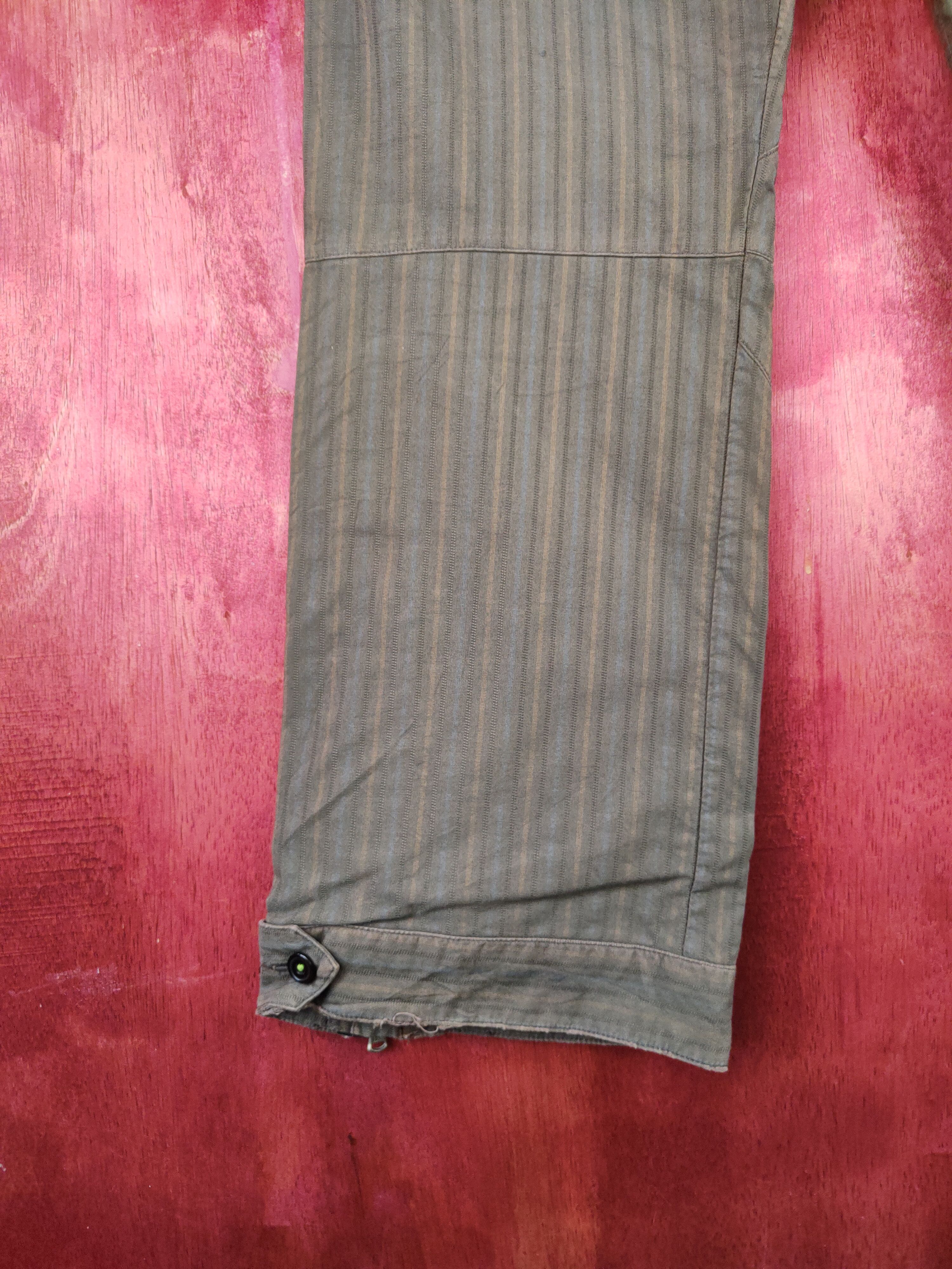 Japanese Brand Gold sabi sabi japan stripe Multipocket Casual Pants #S1477 Size US 31 - 9 Thumbnail