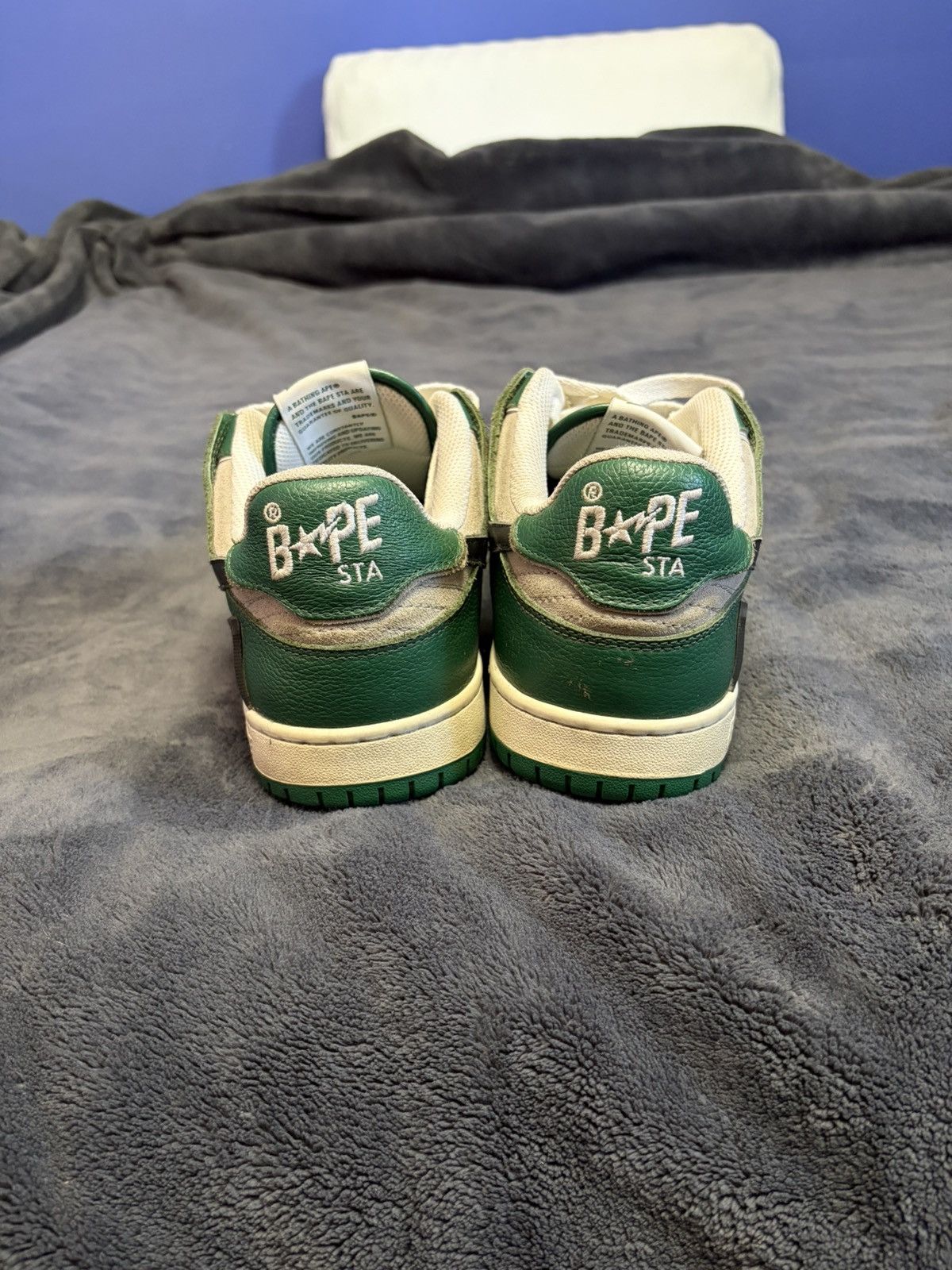Bape Bapesta Sk8sta Green Grey Size US 11 / EU 44 - 4 Thumbnail