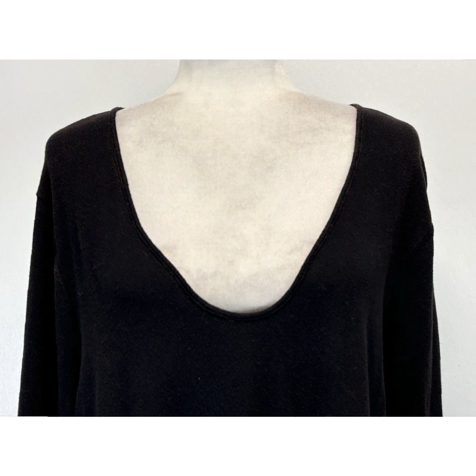 Vintage We The Free Tunic Top Women's Small Black Vintage Wash Open Side Cotton Blend Size S / US 4 / IT 40 - 5 Thumbnail