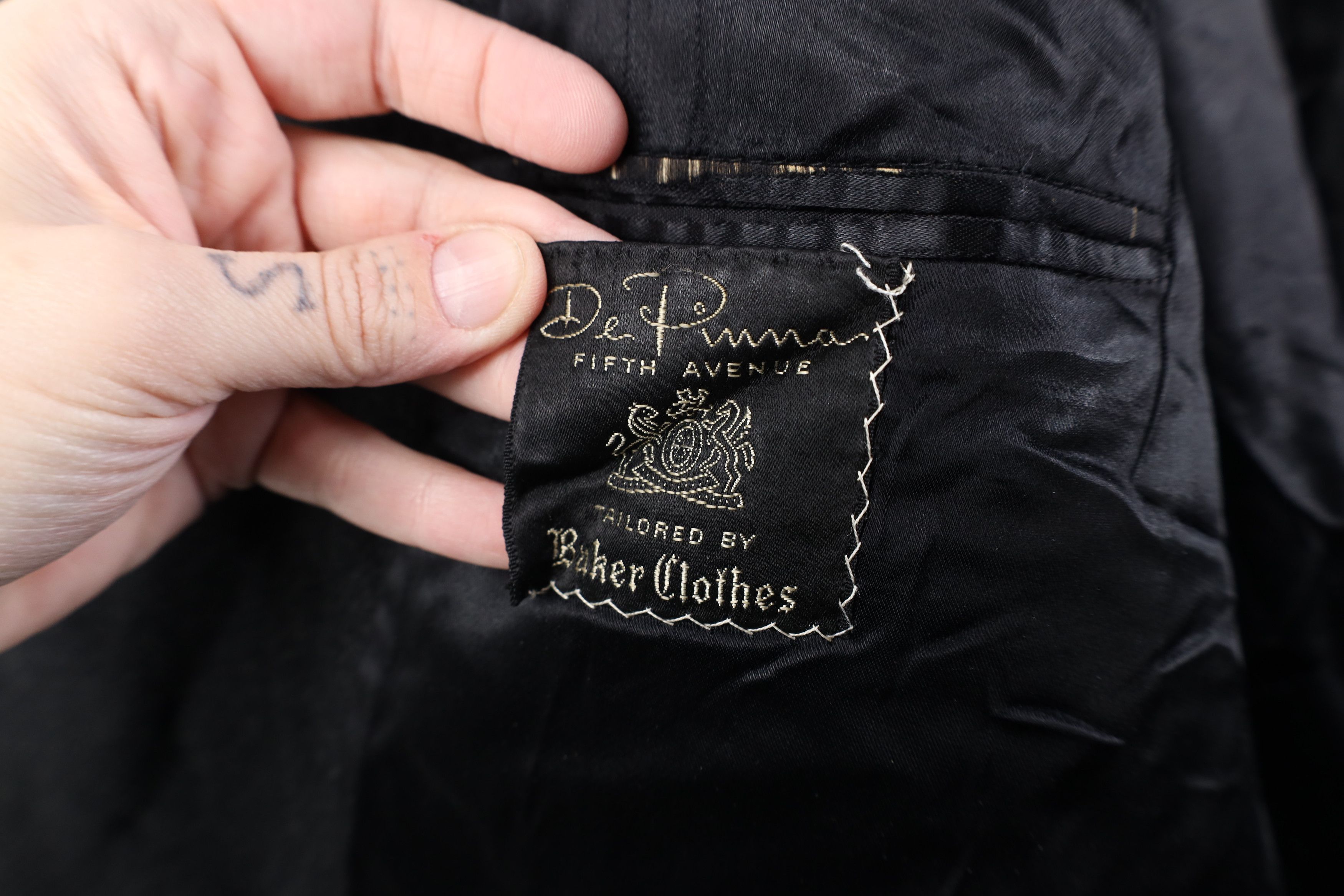 Vintage Vintage 20s 30s De Pinna Herringbone Overcoat Jacket USA Size US L / EU 52-54 / 3 - 10 Thumbnail