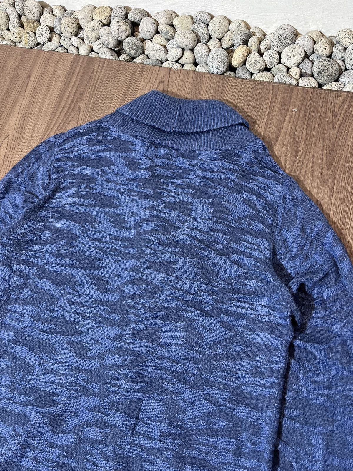 In The Attic In The Attic Blue Camouflage Cardigan Size US L / EU 52-54 / 3 - 5 Thumbnail