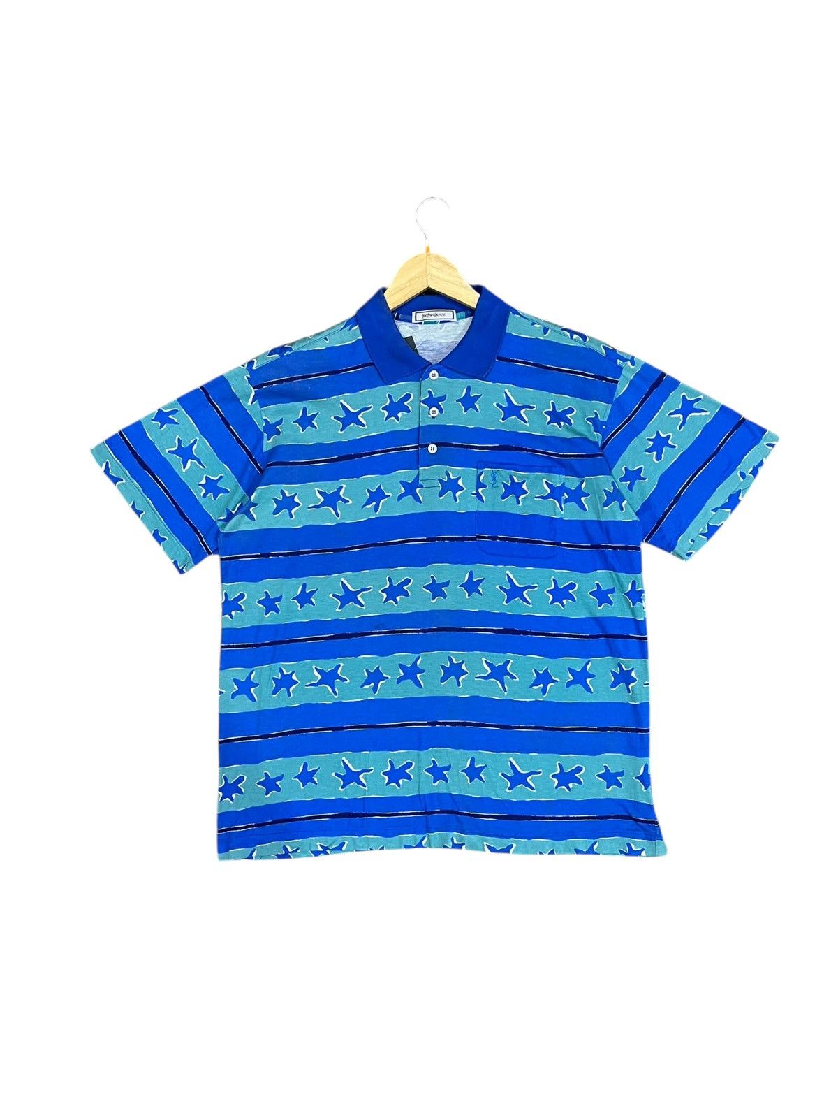 Vintage × Yves Saint Laurent YSL Yves Saint Laurent Polo Shirt Size US M / EU 48-50 / 2 - 1 Thumbnail