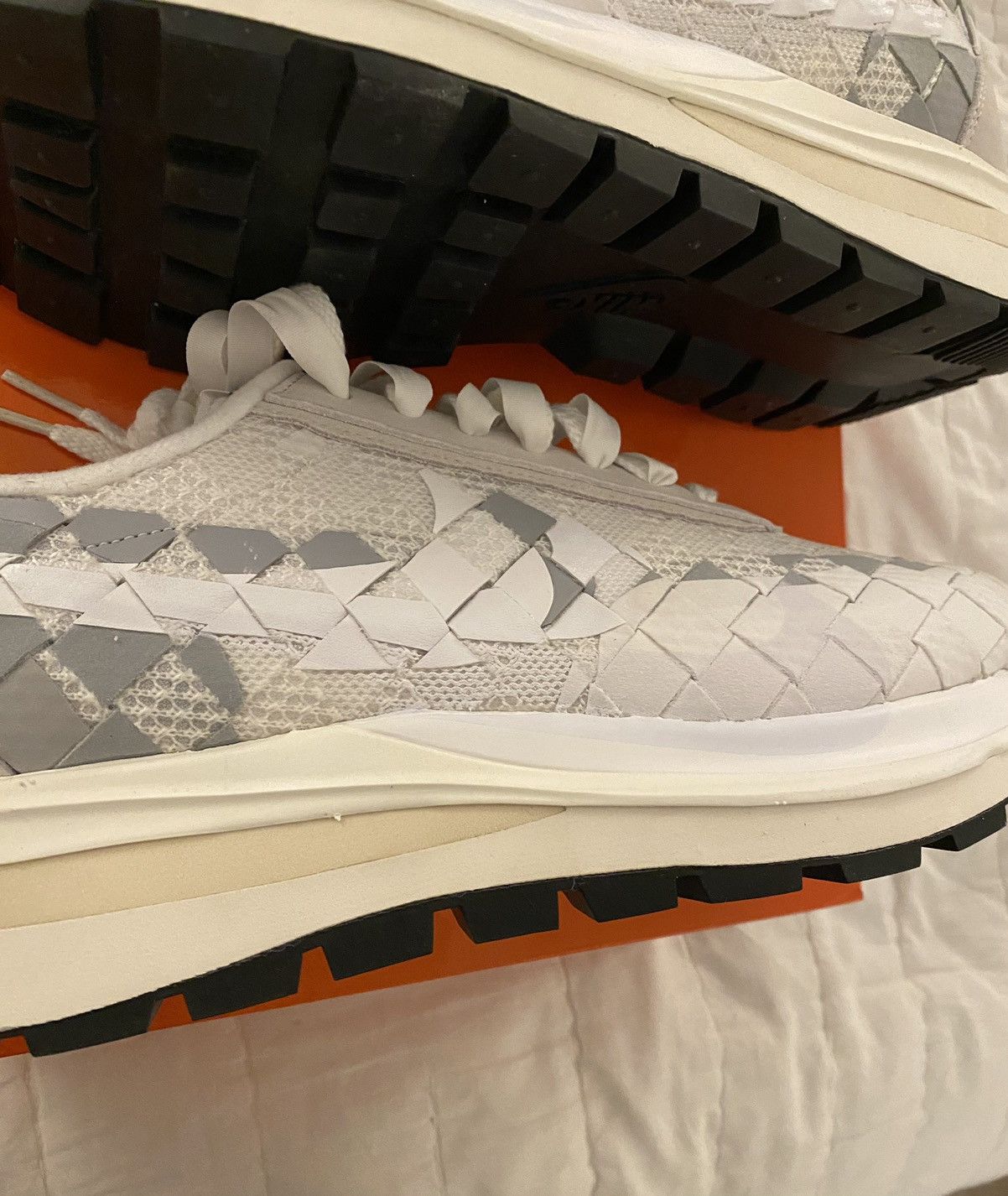 Jean Paul Gaultier x Sacai x Nike VaporWaffle Woven White