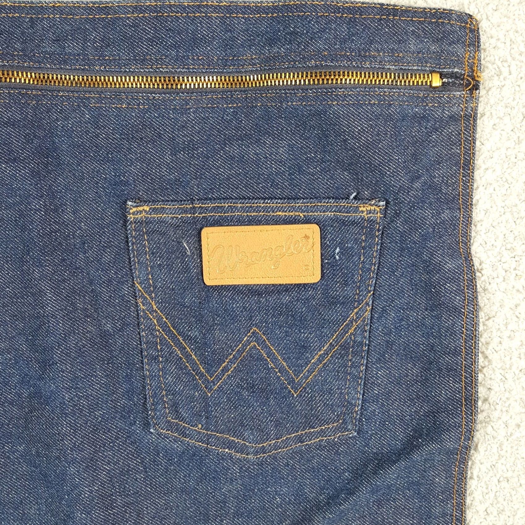 Wrangler Vintage Wrangler Western Denim Small Tote Clutch Bag Zipper Pouch Purse Cowboy Womens Bag Size ONE SIZE - 2 Thumbnail