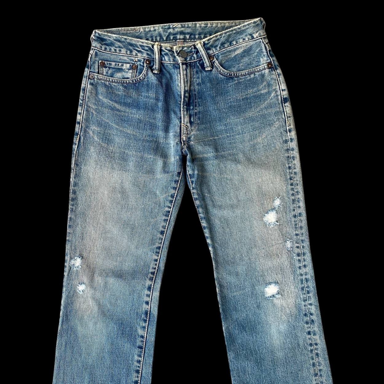 45rpm VINTAGE 45RPM DISTRESSED DENIM W28X29" Size US 28 / EU 44 - 2 Thumbnail