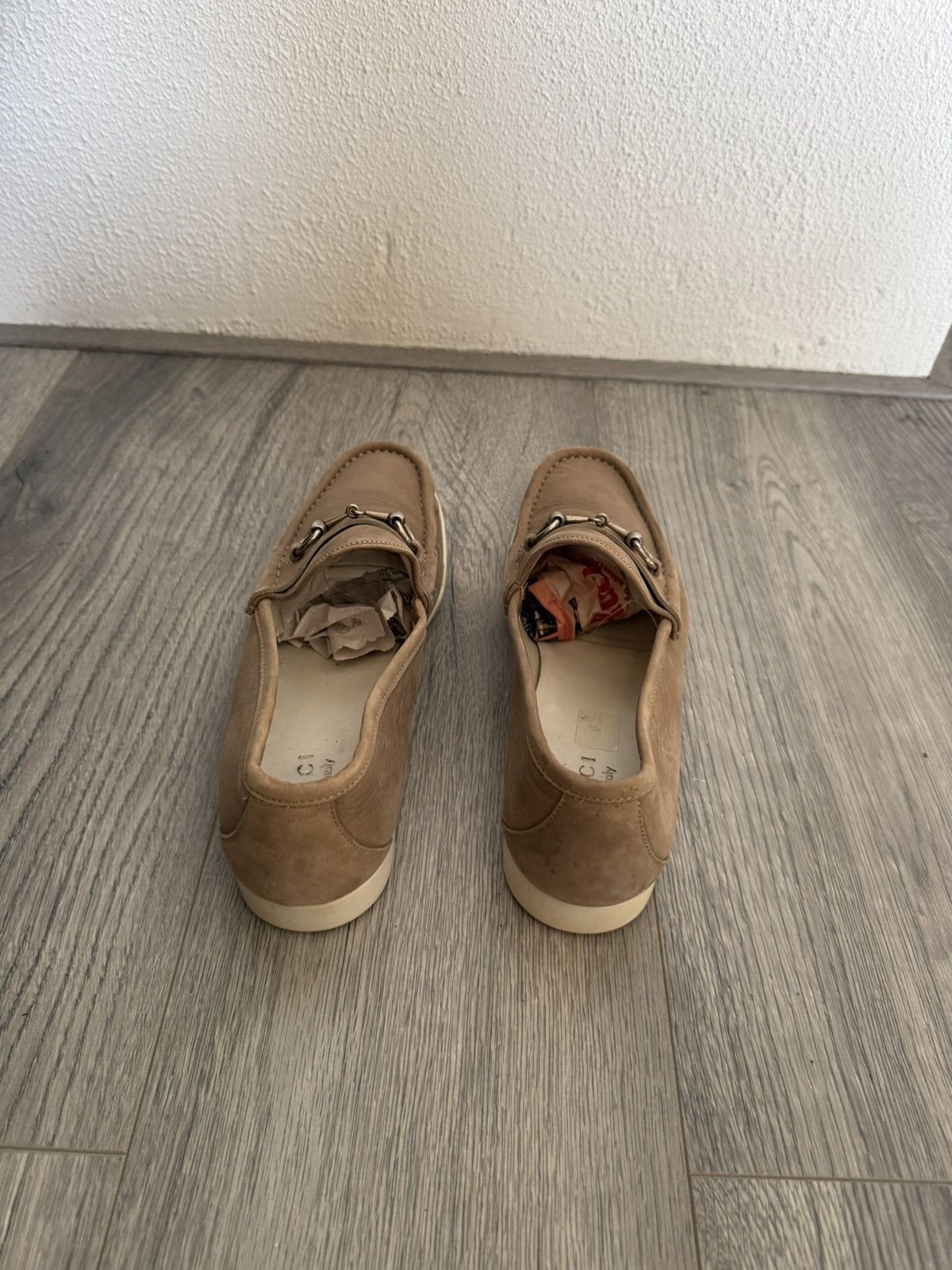 Gucci Gucci Horsebit Loafers in Beige Leather – Size 9.5 Size US 9.5 / EU 42-43 - 5 Thumbnail