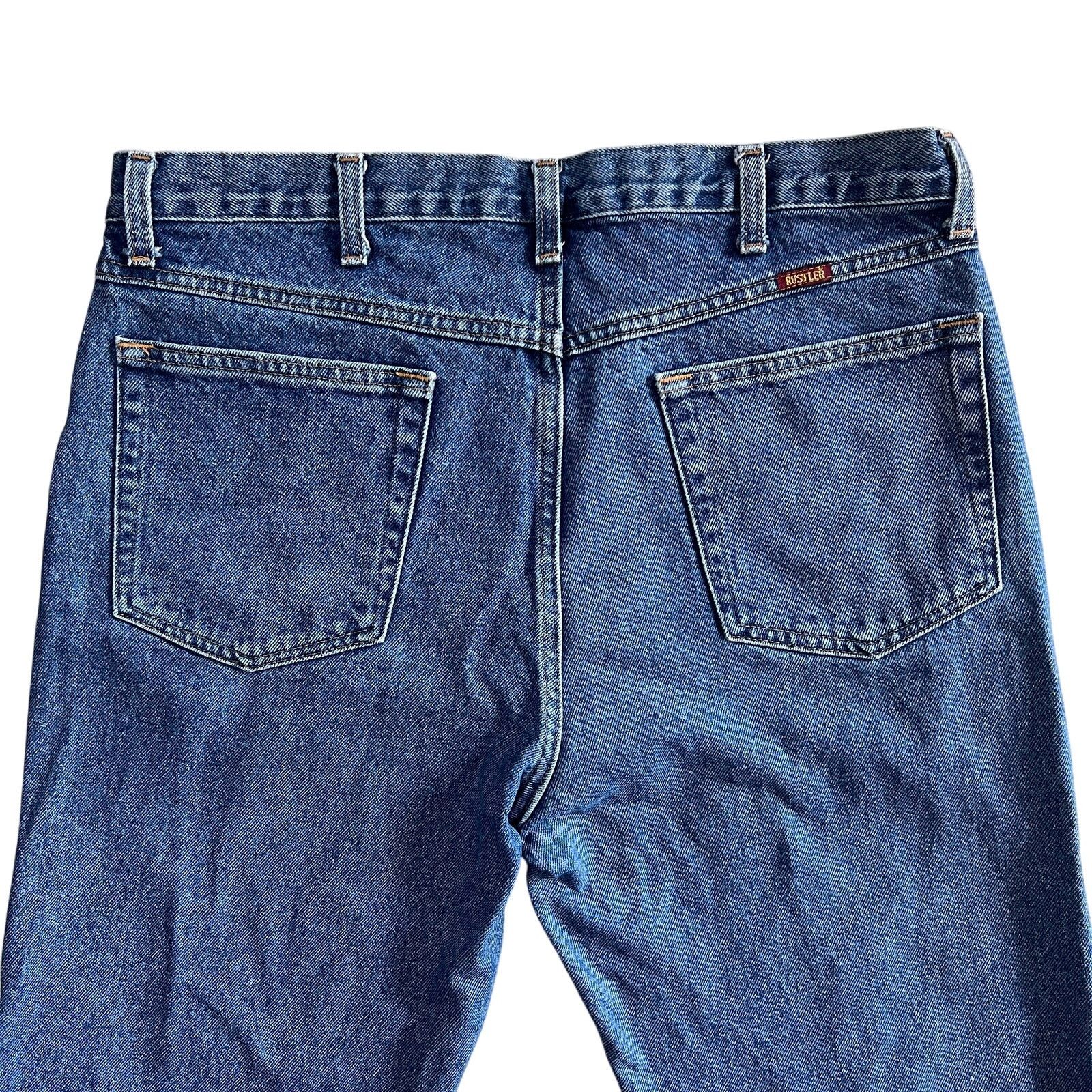 Rustler Rustler Classic Straight Leg Jeans Blue Denim Men 36x32 Size US 36 / EU 52 - 3 Thumbnail