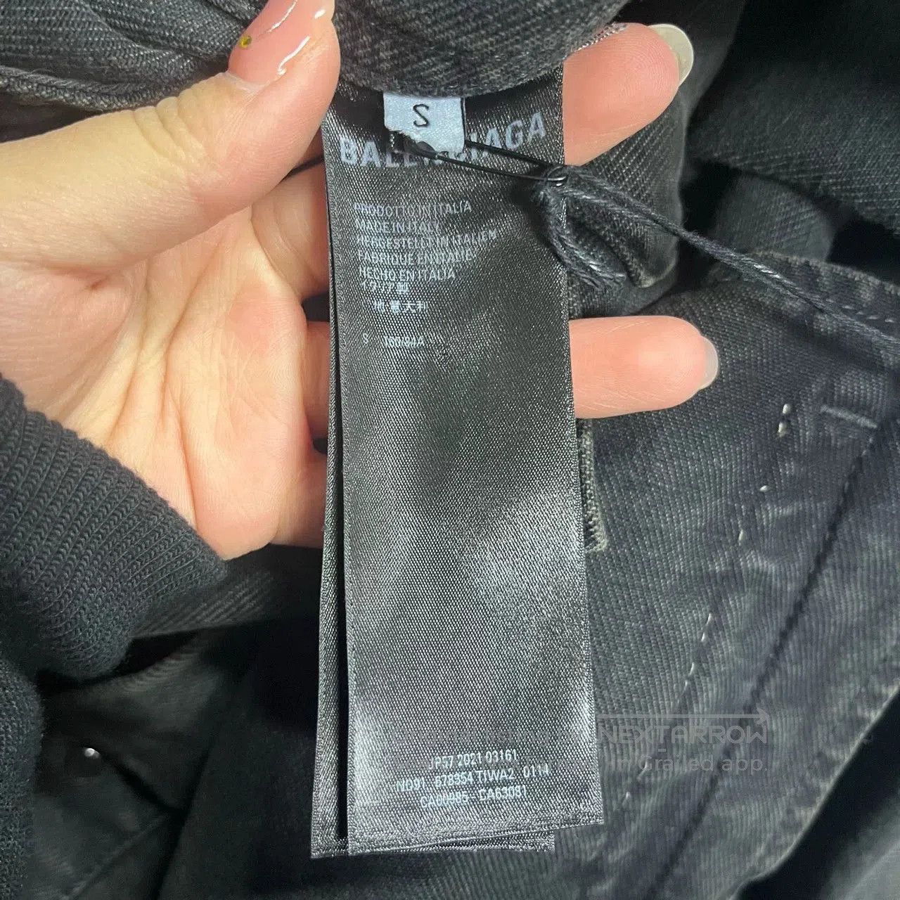 Balenciaga Balenciaga Black Denim Graffiti Jacket. Size US S / EU 44-46 / 1 - 8 Thumbnail