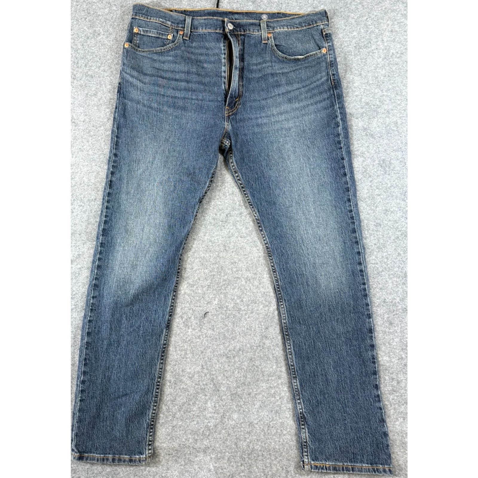 Levi's Levi's 512 Jeans Mens 40X32 Blue Denim Straight Leg Whisker Medium Wash 5-Pocket Regular Fit City Streetwear Size US 40 / EU 56 - 2 Thumbnail