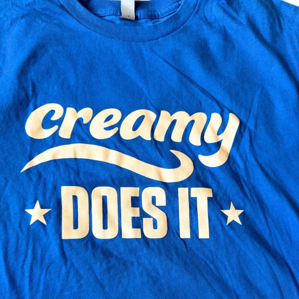 Next Level Apparel Brand New Blue Large Promo Snickers Creamy Does It Shirt Size US L / EU 52-54 / 3 - 3 Thumbnail