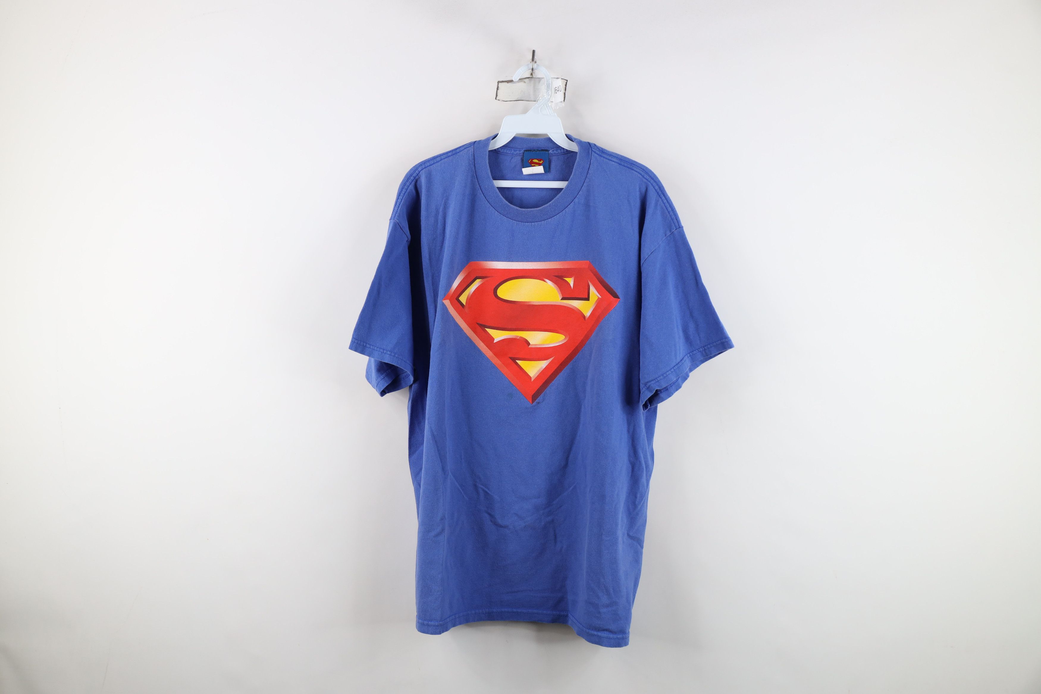 DC Comics Vintage Y2K DC Comics Superman Crest Short Sleeve T-Shirt Size US XL / EU 56 / 4 - 1 Thumbnail