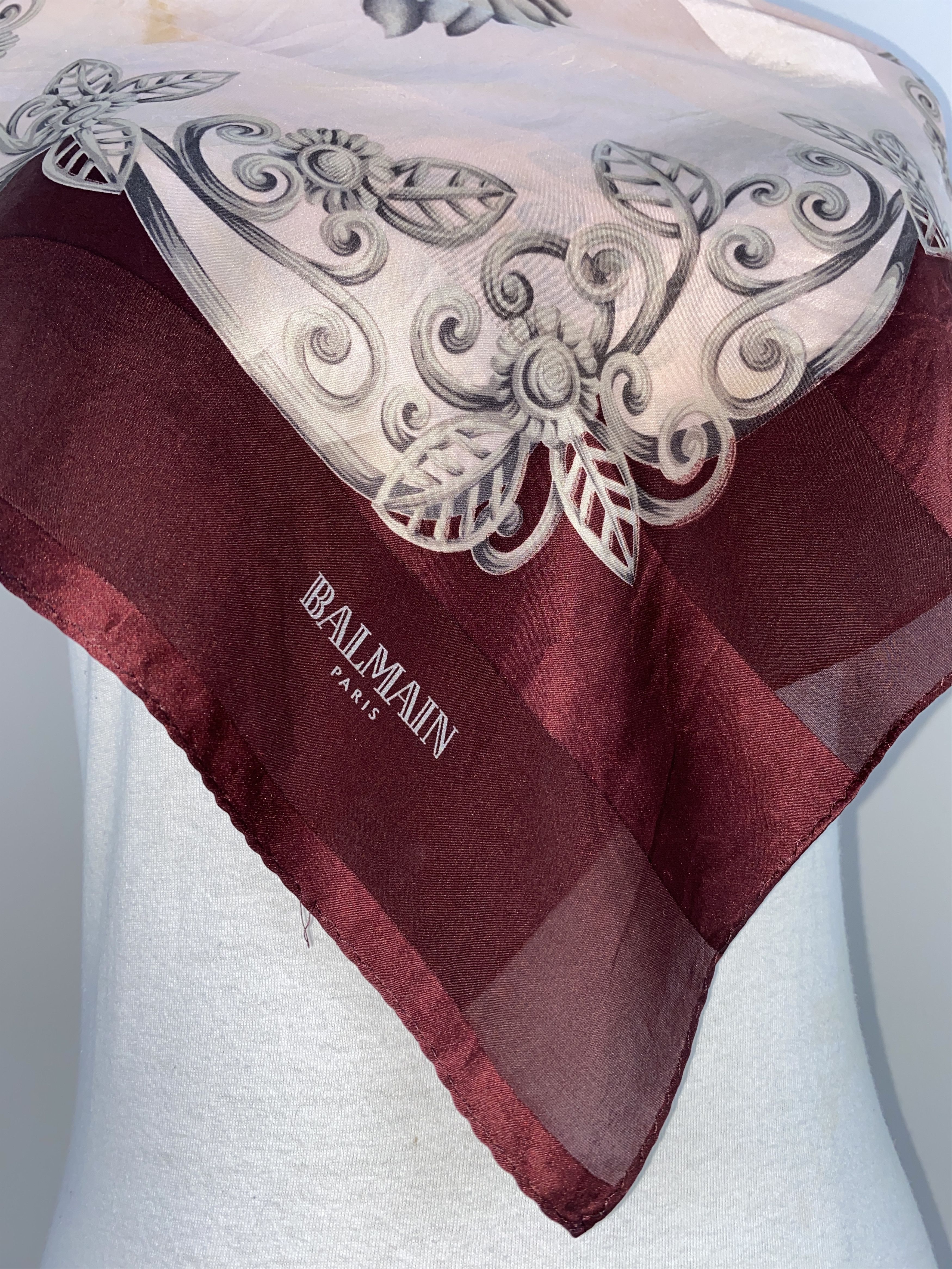 Designer × Pierre Balmain Pierre Balmain Silk Scarf / Muffler / Wrap / Scarves SN0002 Size ONE SIZE - 11 Thumbnail