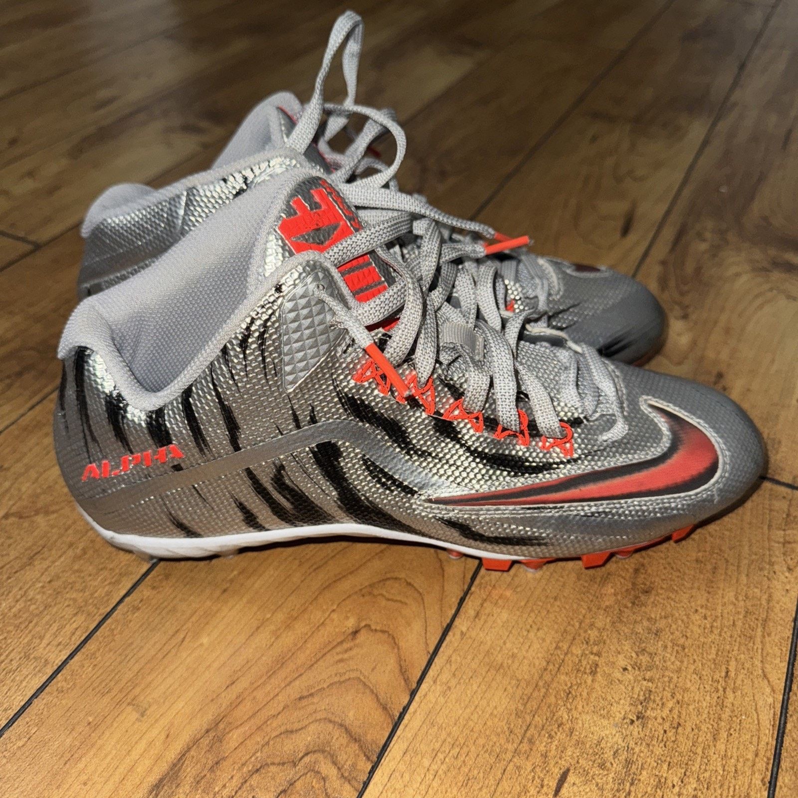 Nike Nike Alpha Pro 2 TD LE 2.0 Football Cleats Silver Men 10.5 Size US 10 / EU 43 - 2 Thumbnail