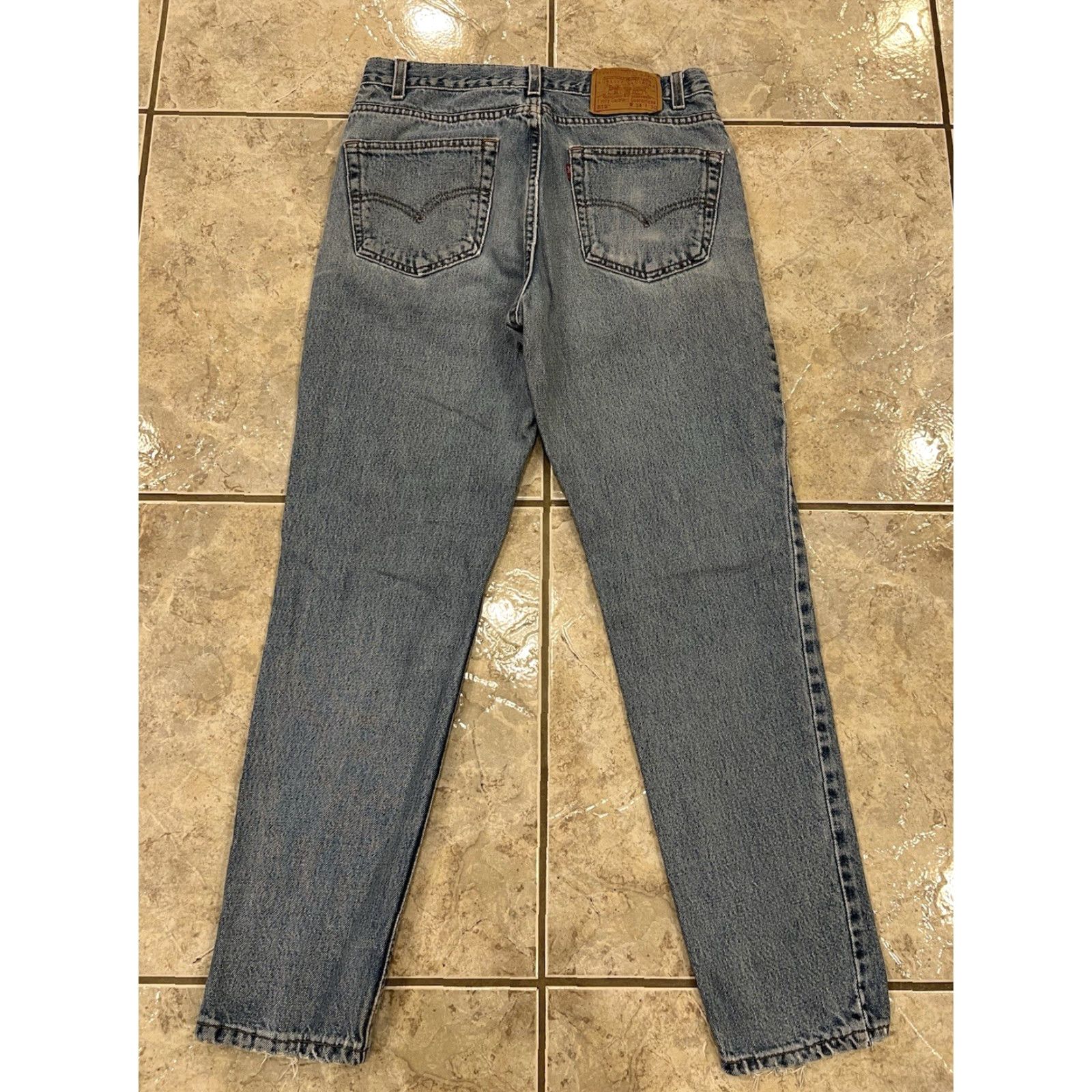 Levi's VINTAGE Levi's 512 Jeans Slim 34X30 Men Distressed Jeans 5-Pocket Denim Blue USA 90s Retro Size US 34 / EU 50 - 2 Thumbnail