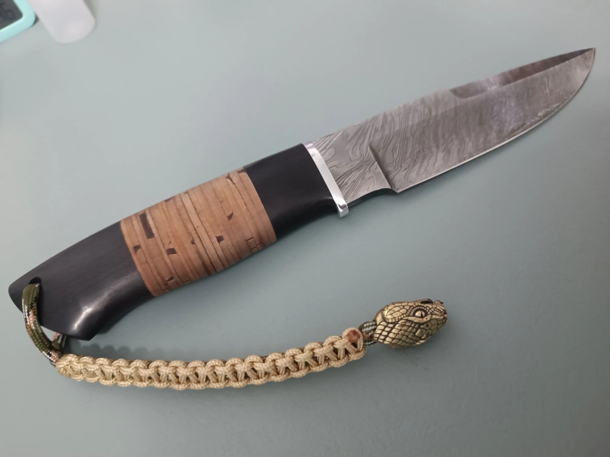 Handmade 3Pcs Snake Head Knife Beads Paracord Bead Zipper Bracelet Size ONE SIZE - 3 Thumbnail