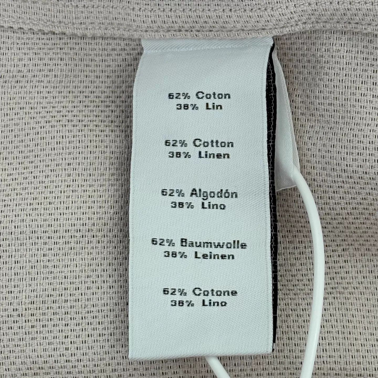 Hermes Hermes Old Money Pale Collarless Linen Shirt 39 Size US M / EU 48-50 / 2 - 4 Thumbnail