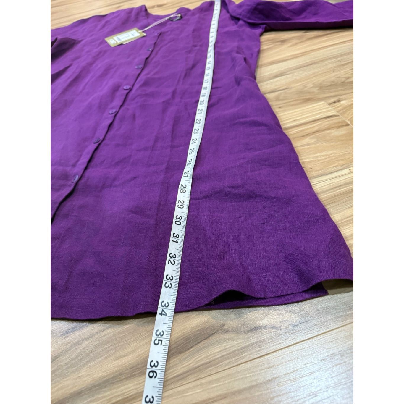 Guru Gudrun Sjoden NWT linen tunic blouse pockets size Small Size S / US 4 / IT 40 - 9 Thumbnail