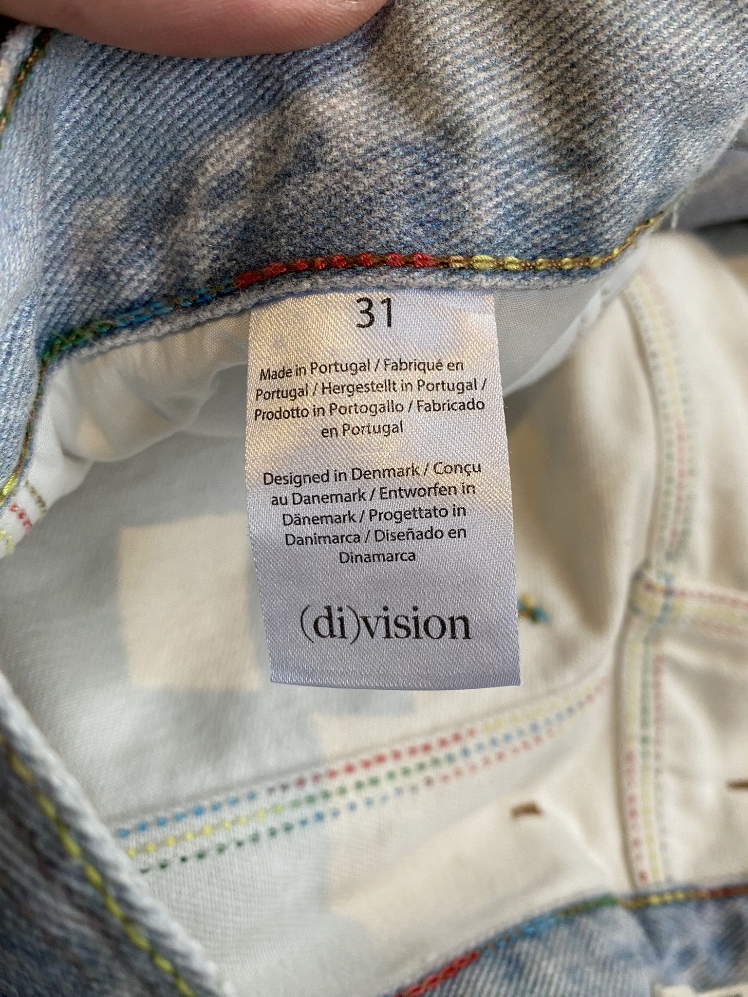 (di)vision × Acne Studios $385 - 31 - Trompe L'oeil Print Jeans Size US 31 - 7 Thumbnail