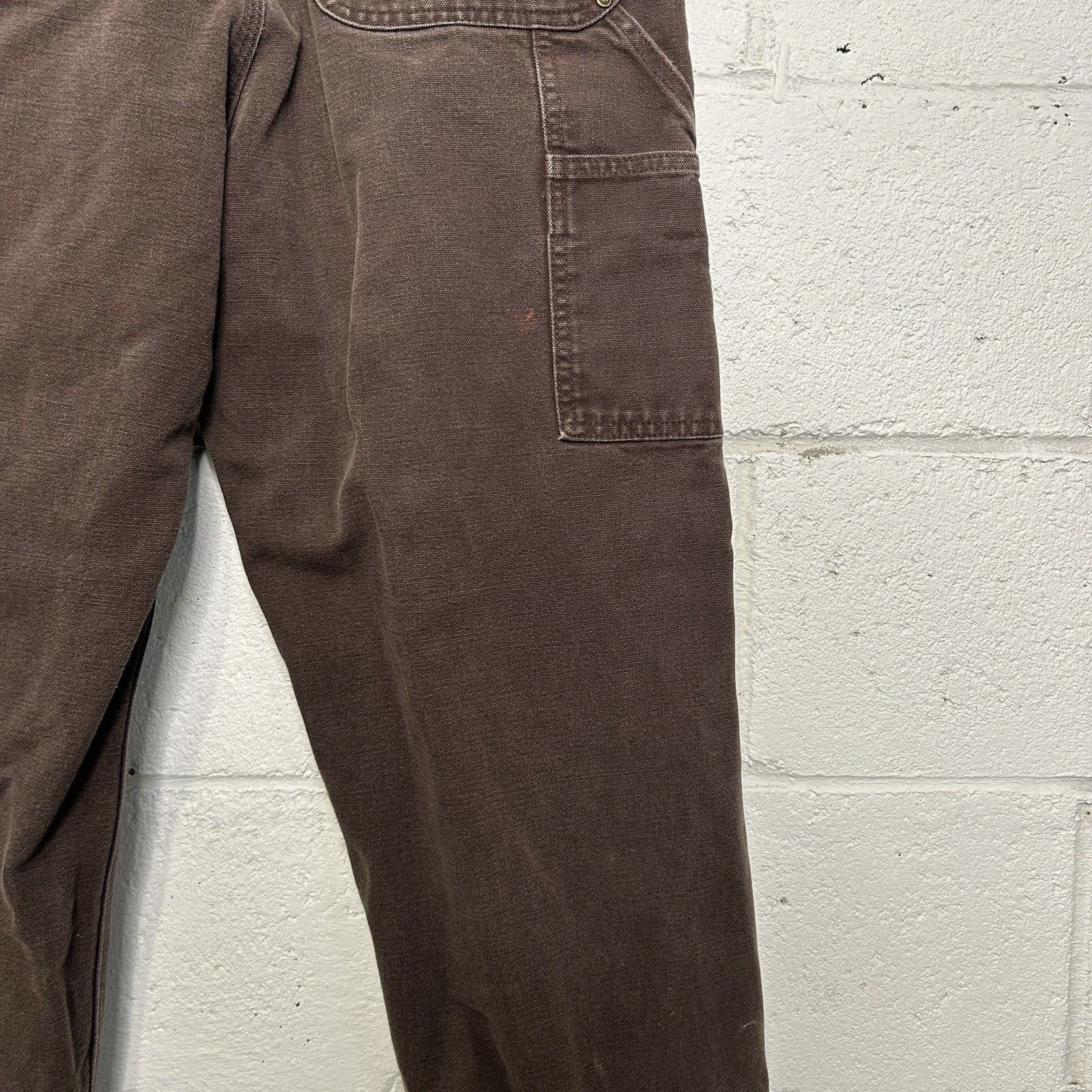 Carhartt Vintage Carhartt DoubleKnee Dungaree Pants “Dark Brown” Size US 32 / EU 48 - 11 Thumbnail