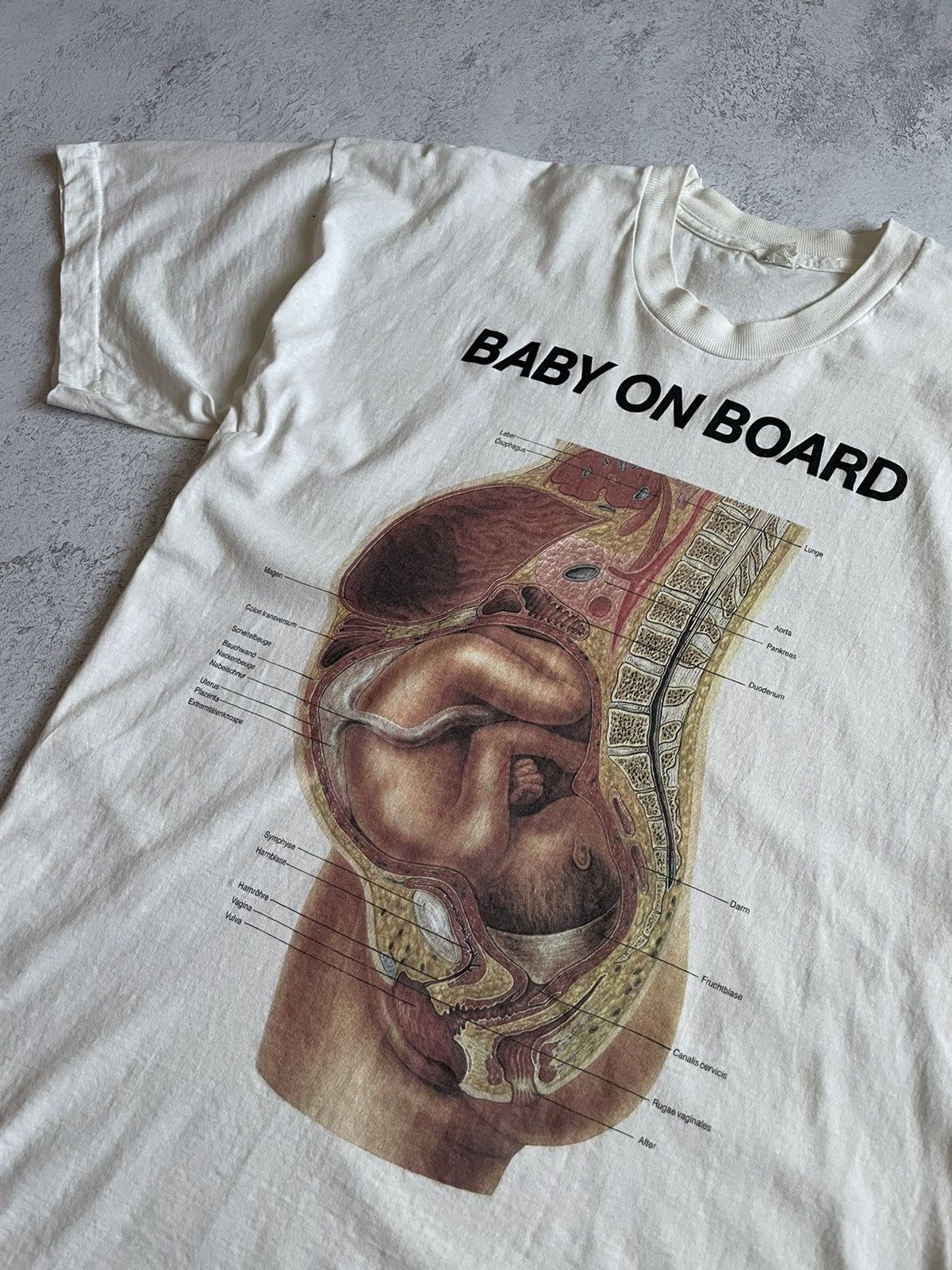 Vintage Vintage Anatomy «Baby On Board» 80s 90s Rare XL Size US XL / EU 56 / 4 - 3 Thumbnail