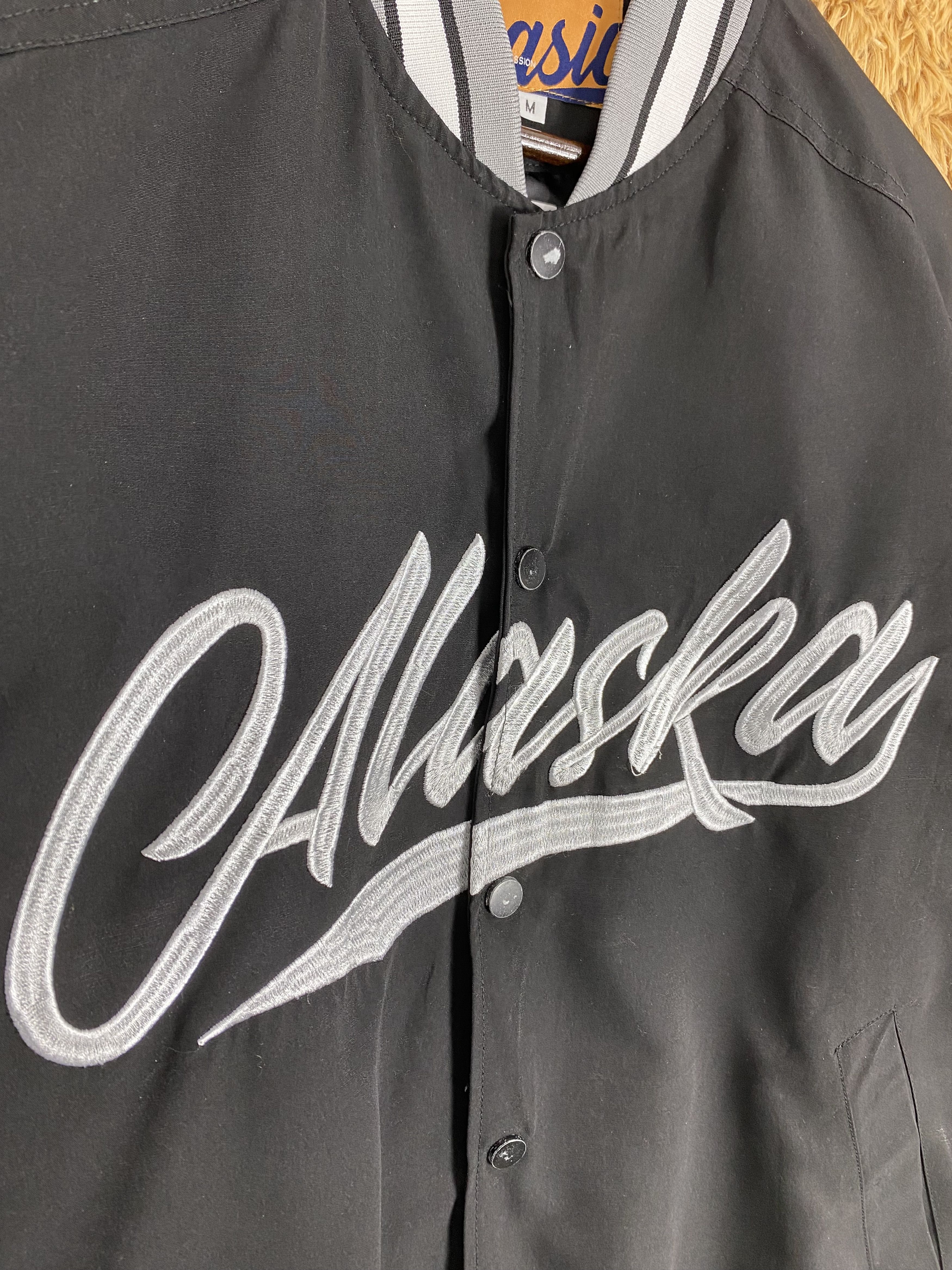 Japanese Brand Vintage Alaska Basic Plan Varsity Jacket PJ2524 Size US M / EU 48-50 / 2 - 3 Thumbnail