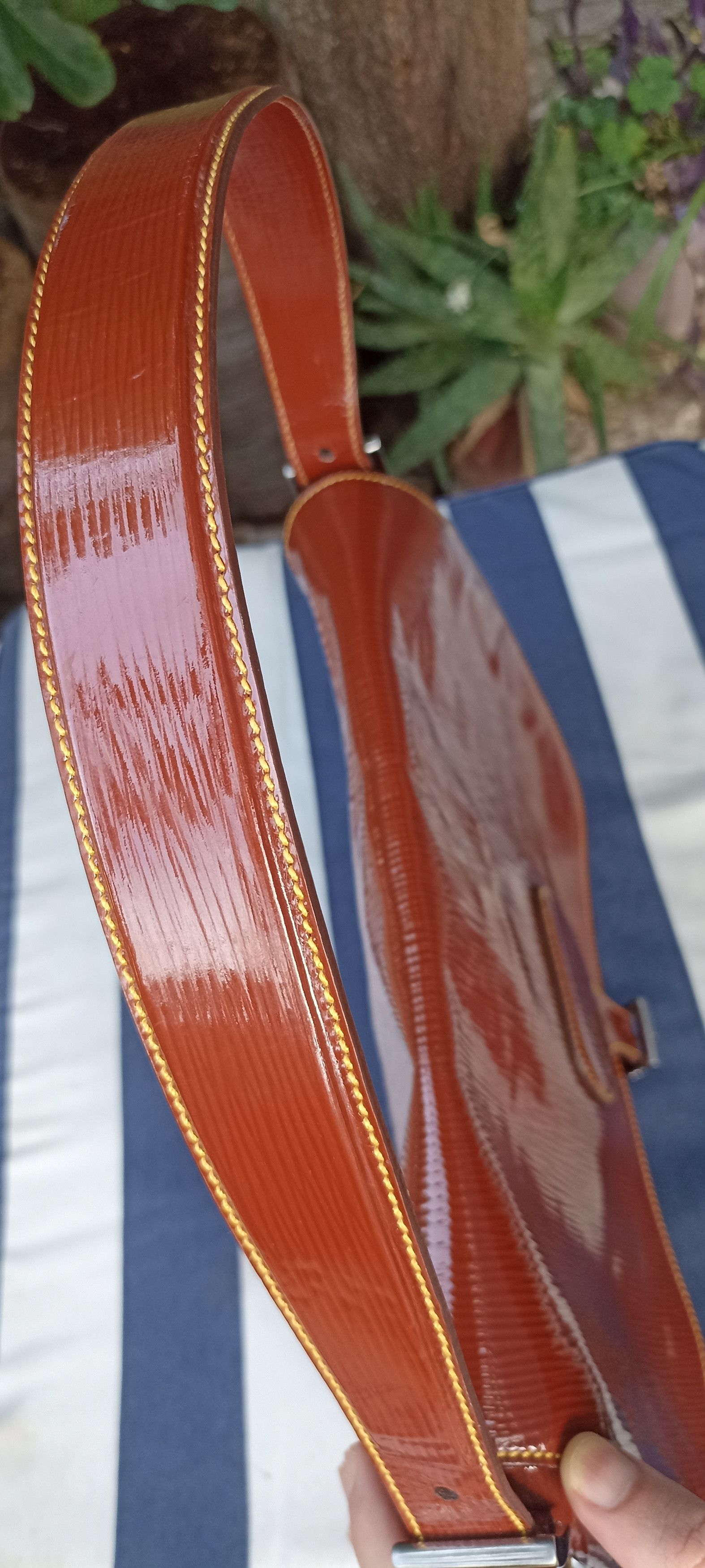 Prada Prada Vintage Patent Leather Shoulder Bag Brown Size ONE SIZE - 8 Thumbnail
