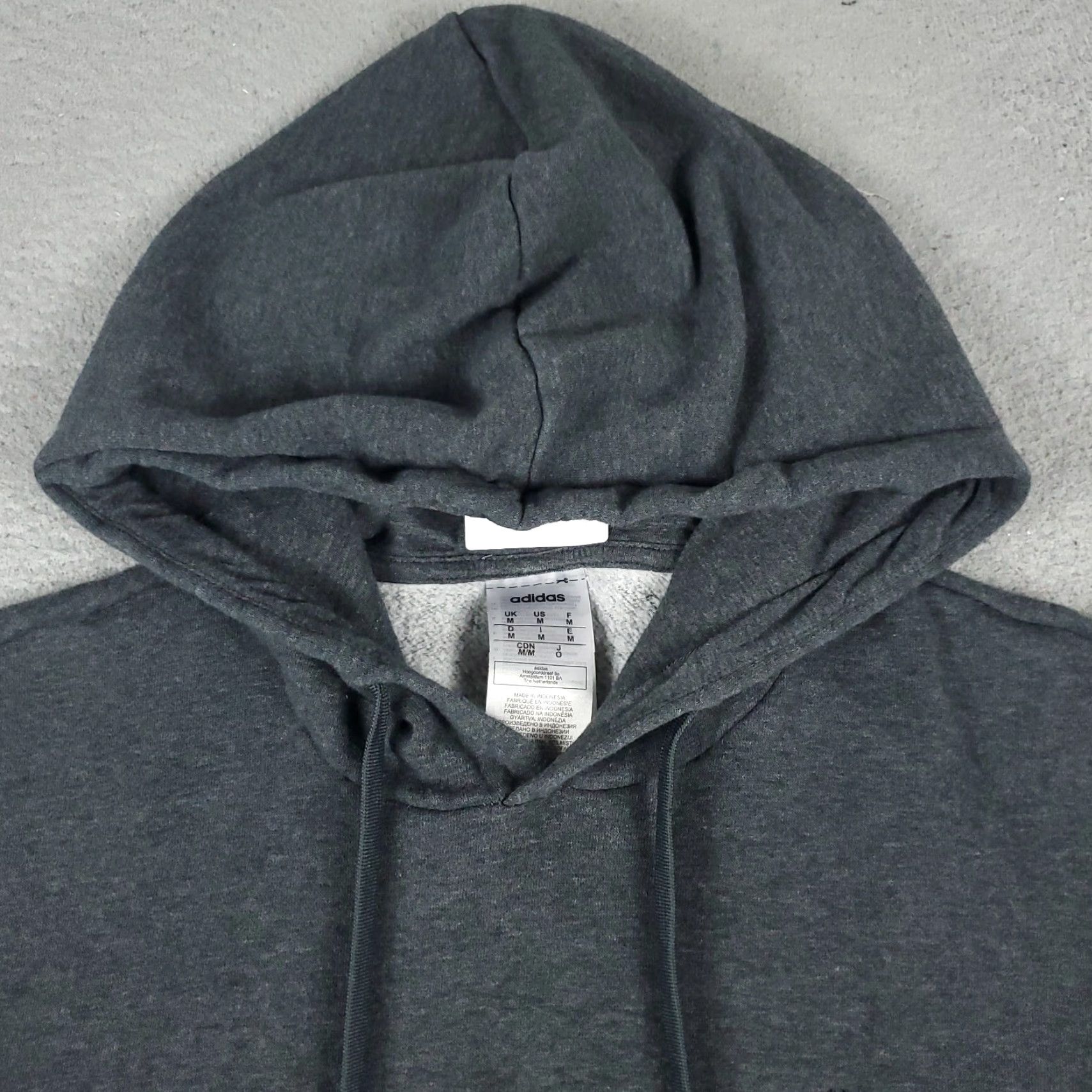 Adidas Vintage Adidas Hoodie Mens Medium Pullover Sweater Gray Logo Casual All Seasons Size US M / EU 48-50 / 2 - 2 Thumbnail