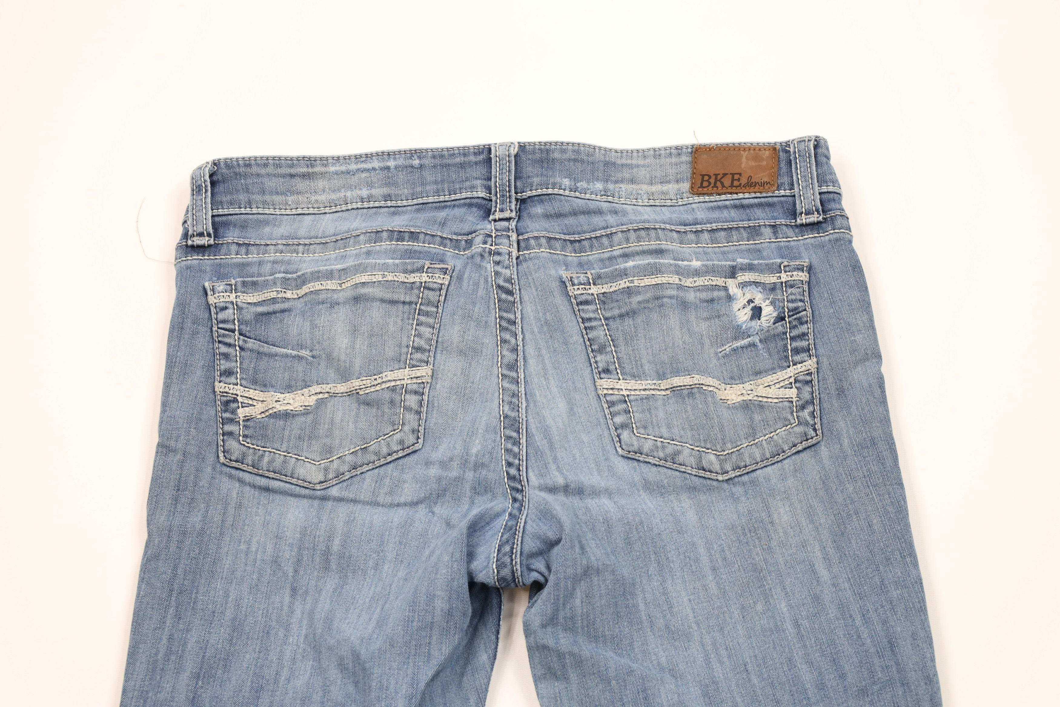 Vintage Buckle BKE Sabrina Stretch Flared Wide Leg Denim Jeans Blue Size 31" - 12 Thumbnail