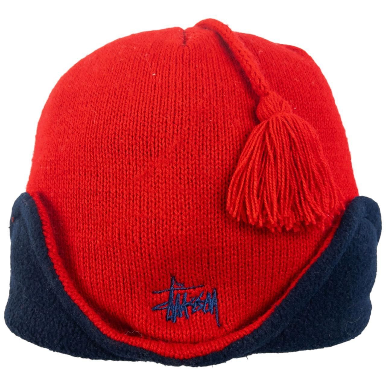 Stussy Vintage Stussy Knit Tassel Trapper Hat Size ONE SIZE - 3 Thumbnail