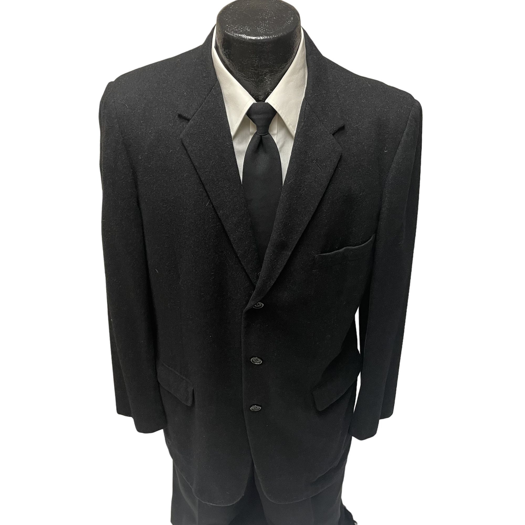 Other Vtg BESPOKE BLACK Sport Coat ROCKABILLY Jacket Size 40R - 1 Thumbnail