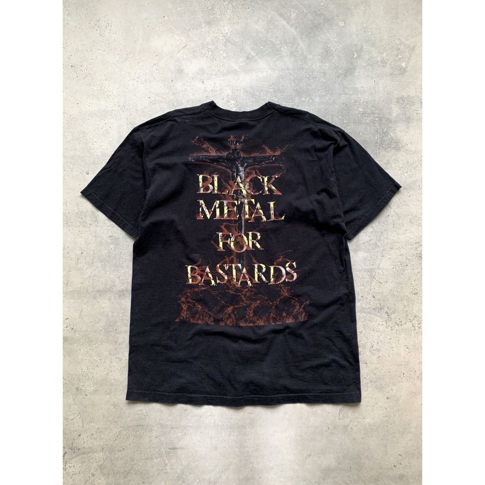 Fruit Of The Loom VINTAGE CRADLE OF FILTH BLACK METAL FOR BASTARDS TEE T-SHIRT MEN'S XL BLACK COTTON FOTL SIZE XL MENS METAL 2003 Size US XL / EU 56 / 4 - 2 Thumbnail