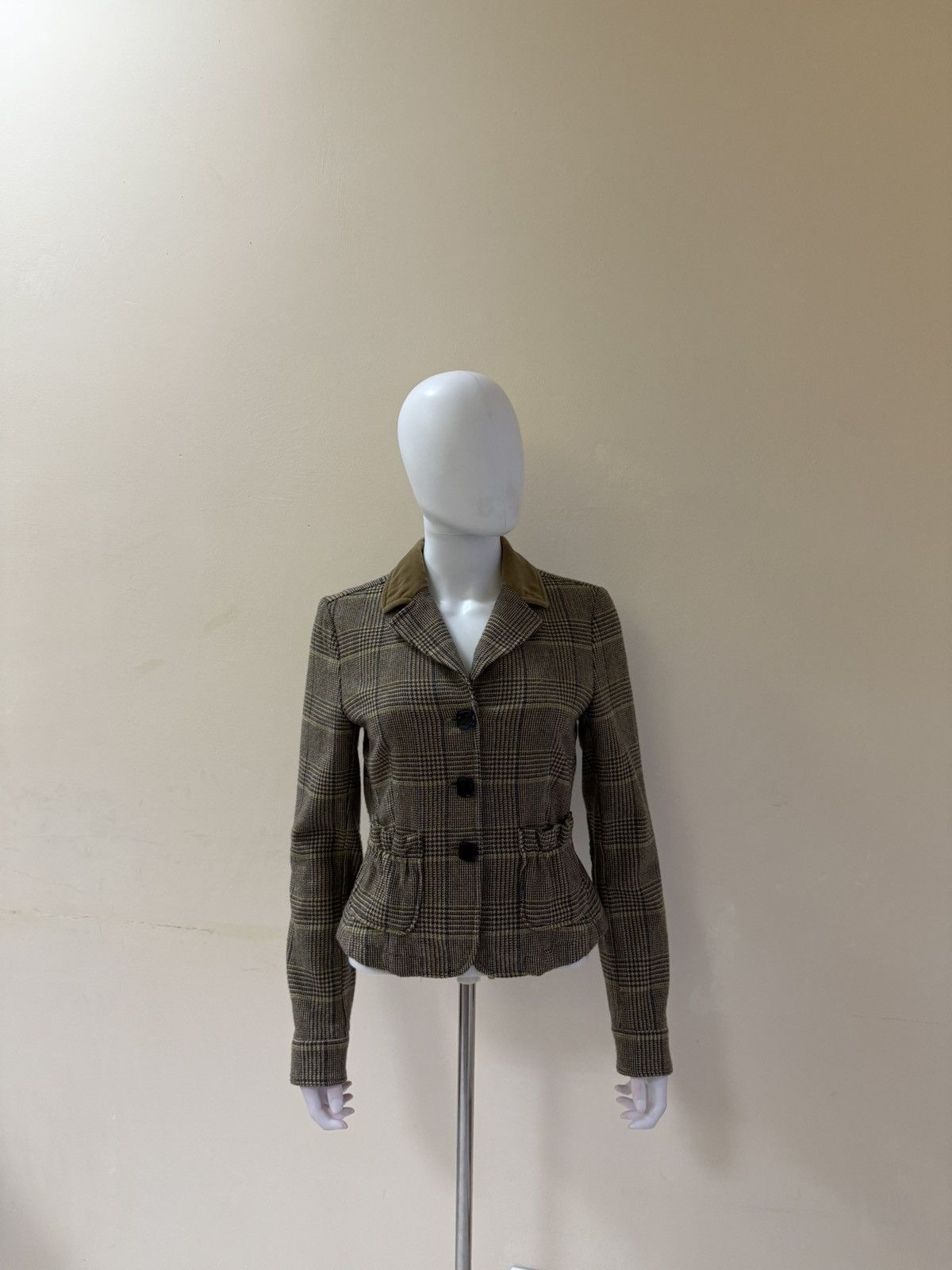Etro Etro Womens Wool Checkered Blazer Jacket Size 42 Size M / US 6-8 / IT 42-44 - 2 Thumbnail