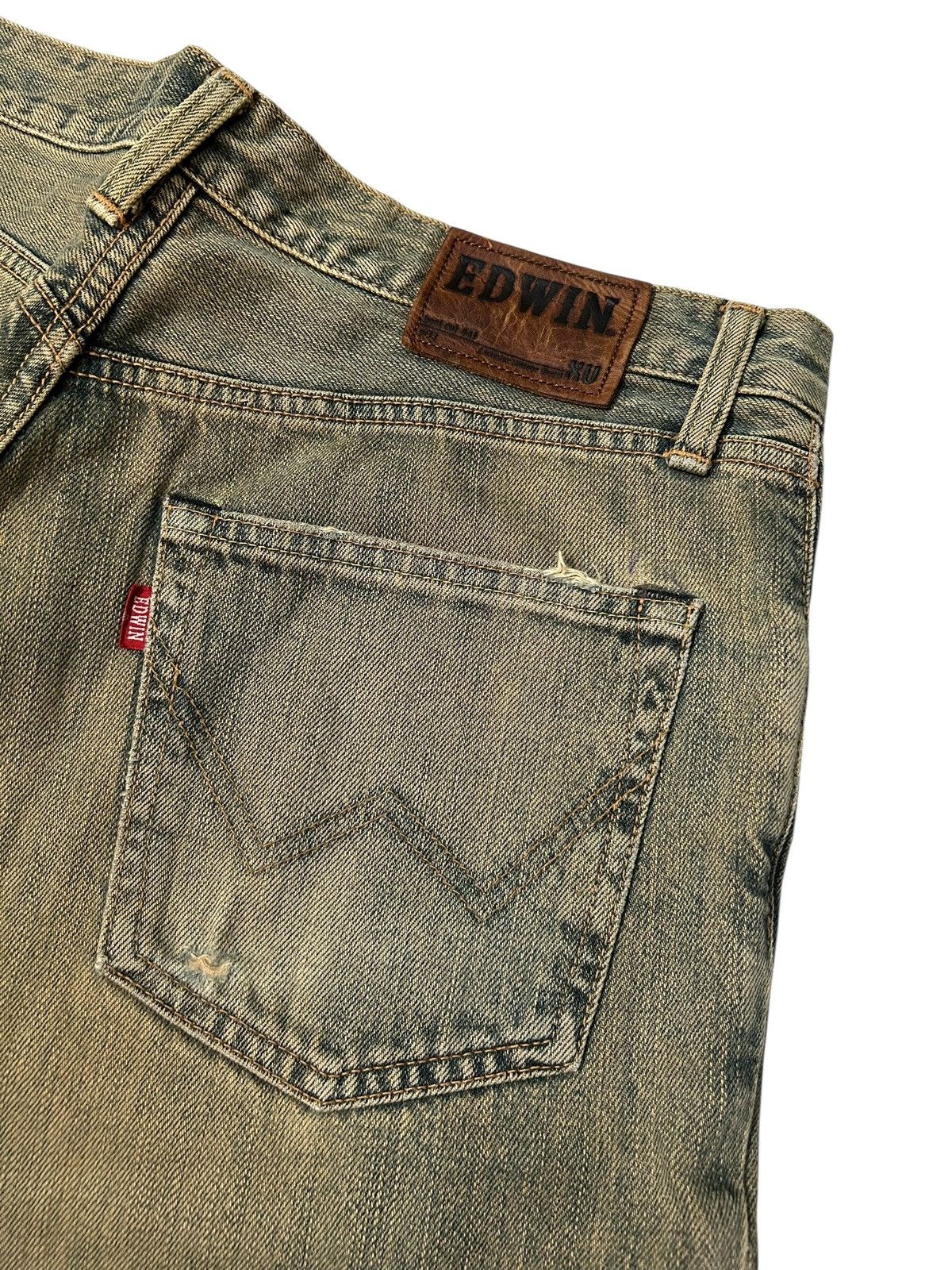 Edwin × Kapital × Vintage ☠️ Vintage Edwin IF SIX WAS NINE Inspired Rusty Flare Denim ☠️ Size US 32 / EU 48 - 8 Thumbnail