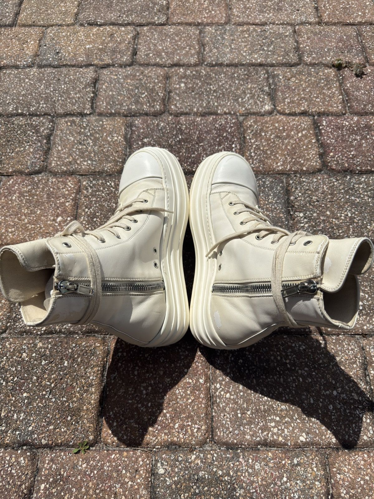 Rick Owens Drkshdw MILK Double Bumper Ramones Size US 10 / EU 43 - 3 Thumbnail