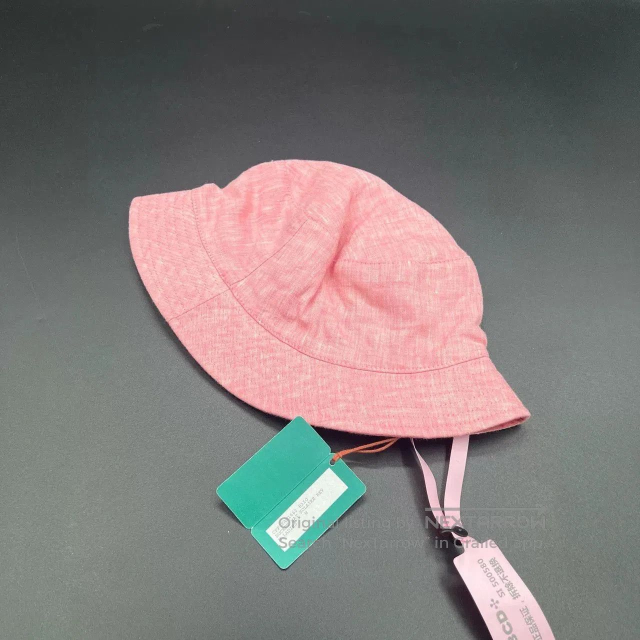 Loro Piana Loro Piana Pink Embroidered Logo Bucket Hat. Size ONE SIZE - 1 Thumbnail