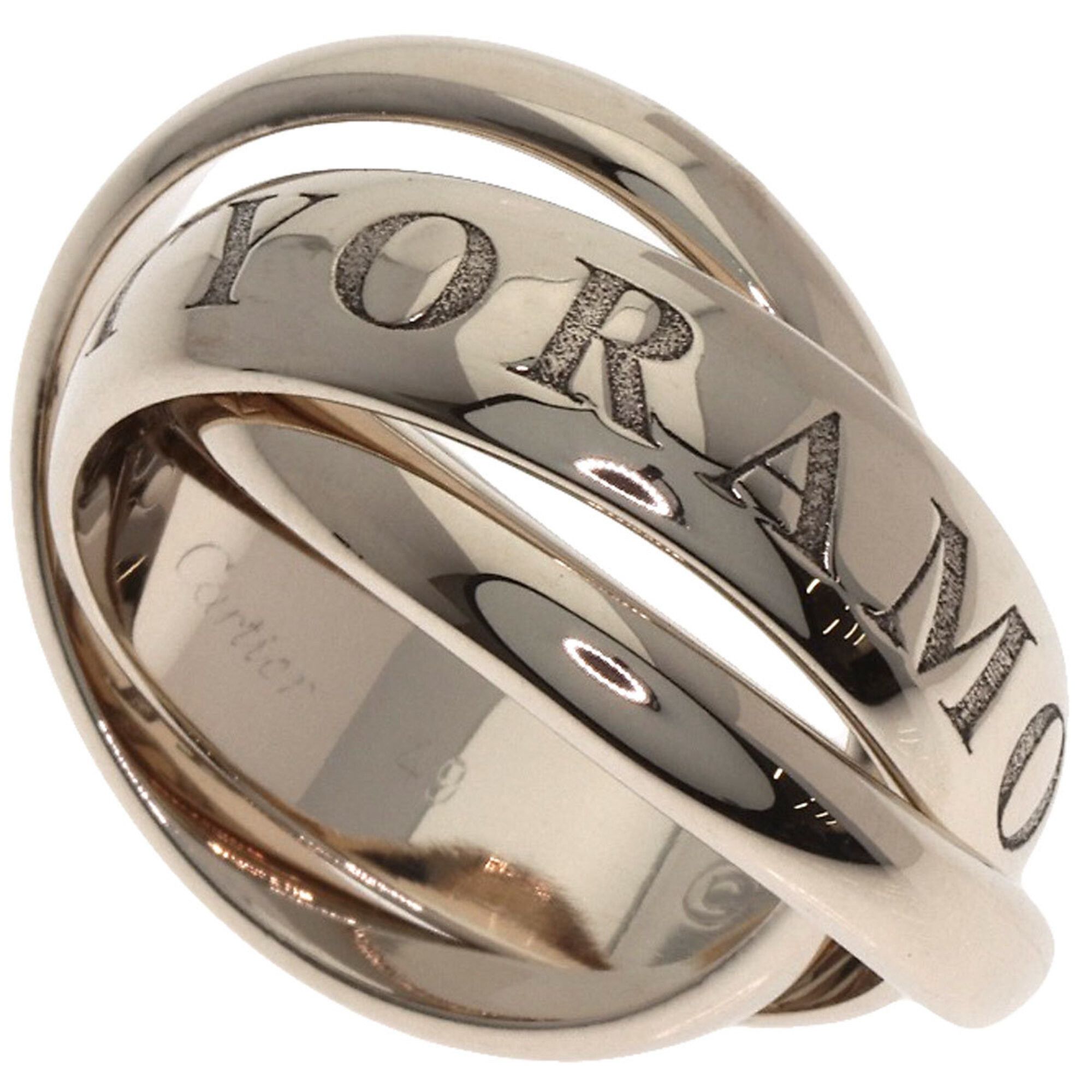 Cartier Cartier Trinity 1998 Christmas Limited Edition #49 Ring, 18K White Gold, Ladies' Size ONE SIZE - 1 Thumbnail