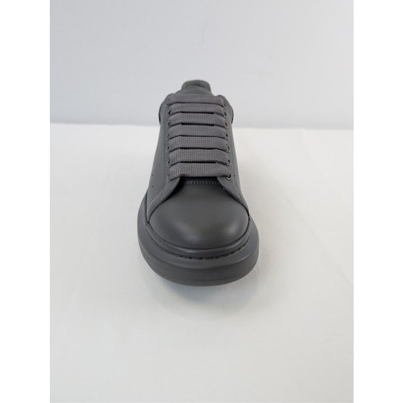 Alexander McQueen o1rshd1 Leather Oversized Sneaker in Lead Pencil Size US 10 / EU 43 - 13 Thumbnail