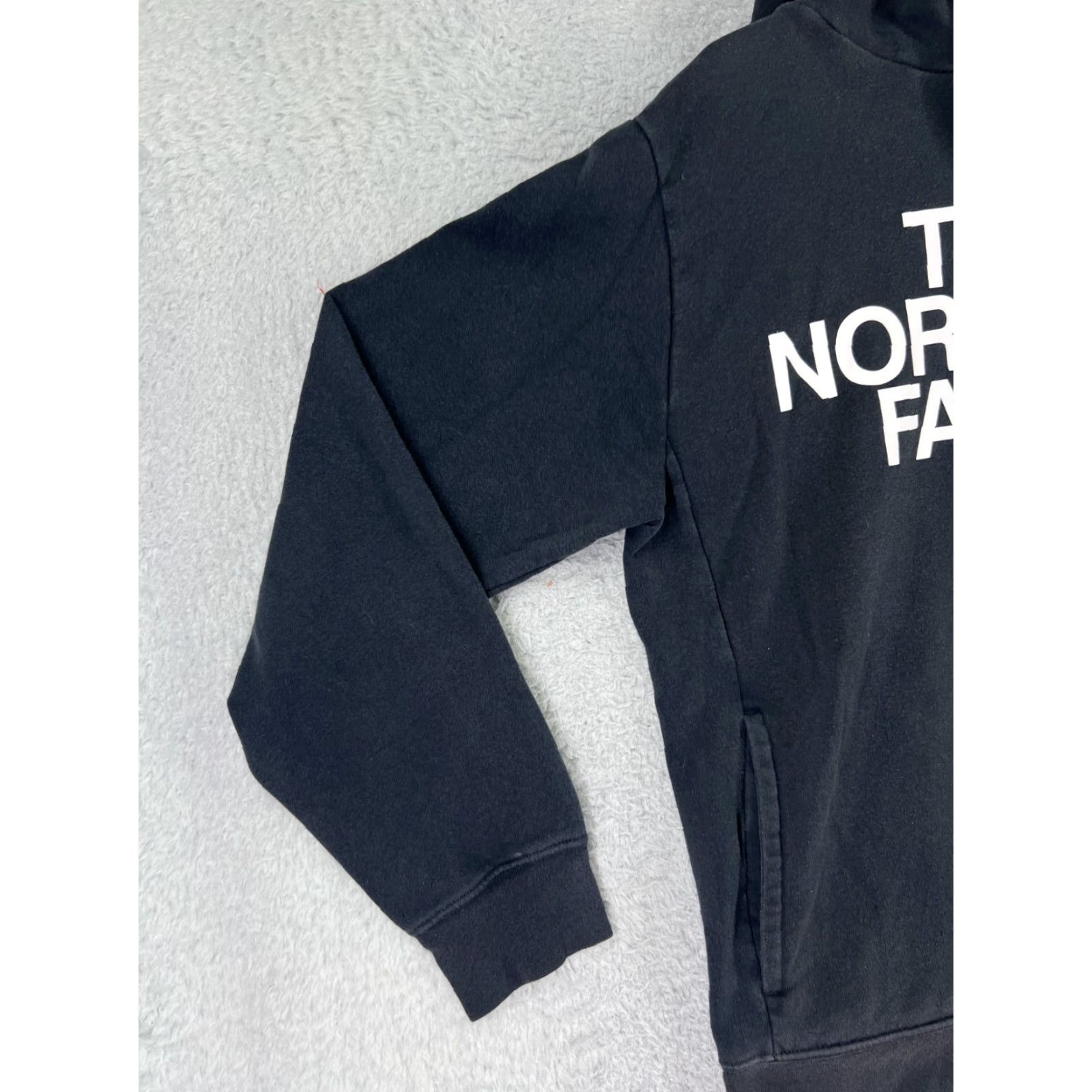 The North Face VINTAGE The North Face Hoodie Mens M Black Jersey Cotton Blend Logo Pullover Hooded Sweatshirt Shirt Mens Size US M / EU 48-50 / 2 - 6 Thumbnail