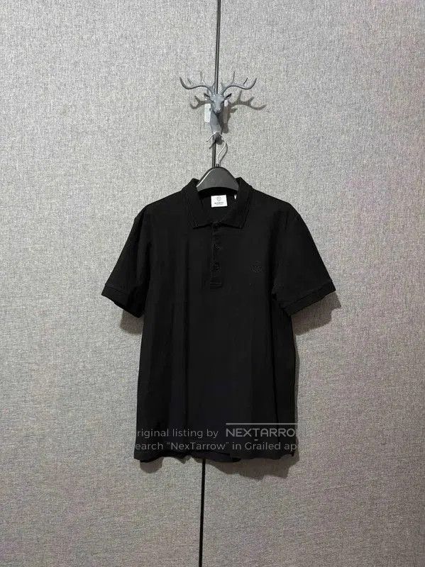 Burberry Burberry Black Cotton Embroidered Logo Polo. Size US S / EU 44-46 / 1 - 1 Thumbnail