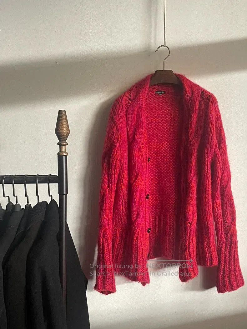 Ann Demeulemeester Ann Demeulemeester Mohair Knit Cardigan. Size US XXS / EU 40 - 1 Thumbnail