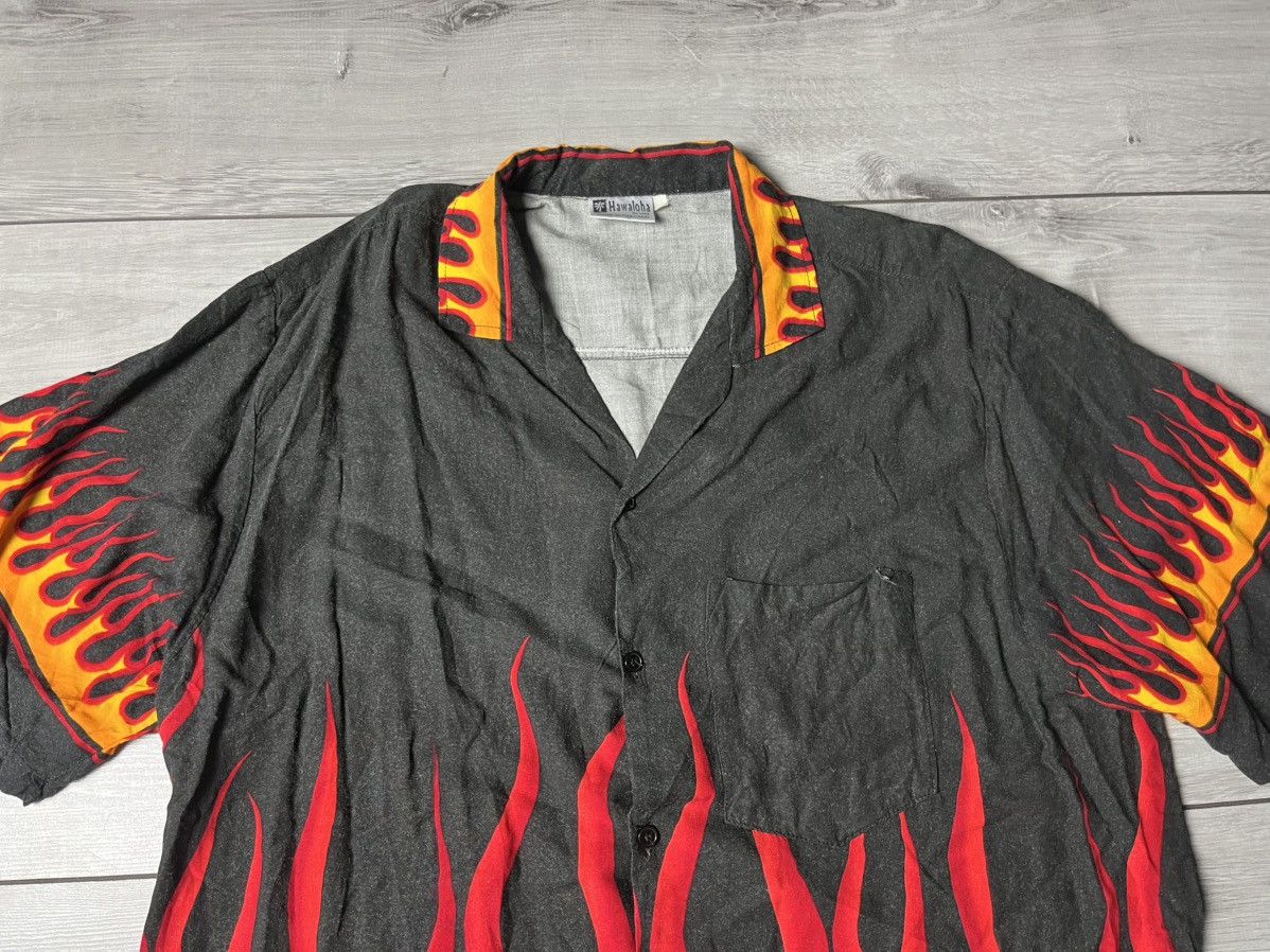Japanese Brand Hawaii shirt Thailand fire sleeves streetwear size XLarge Size US XL / EU 56 / 4 - 3 Thumbnail