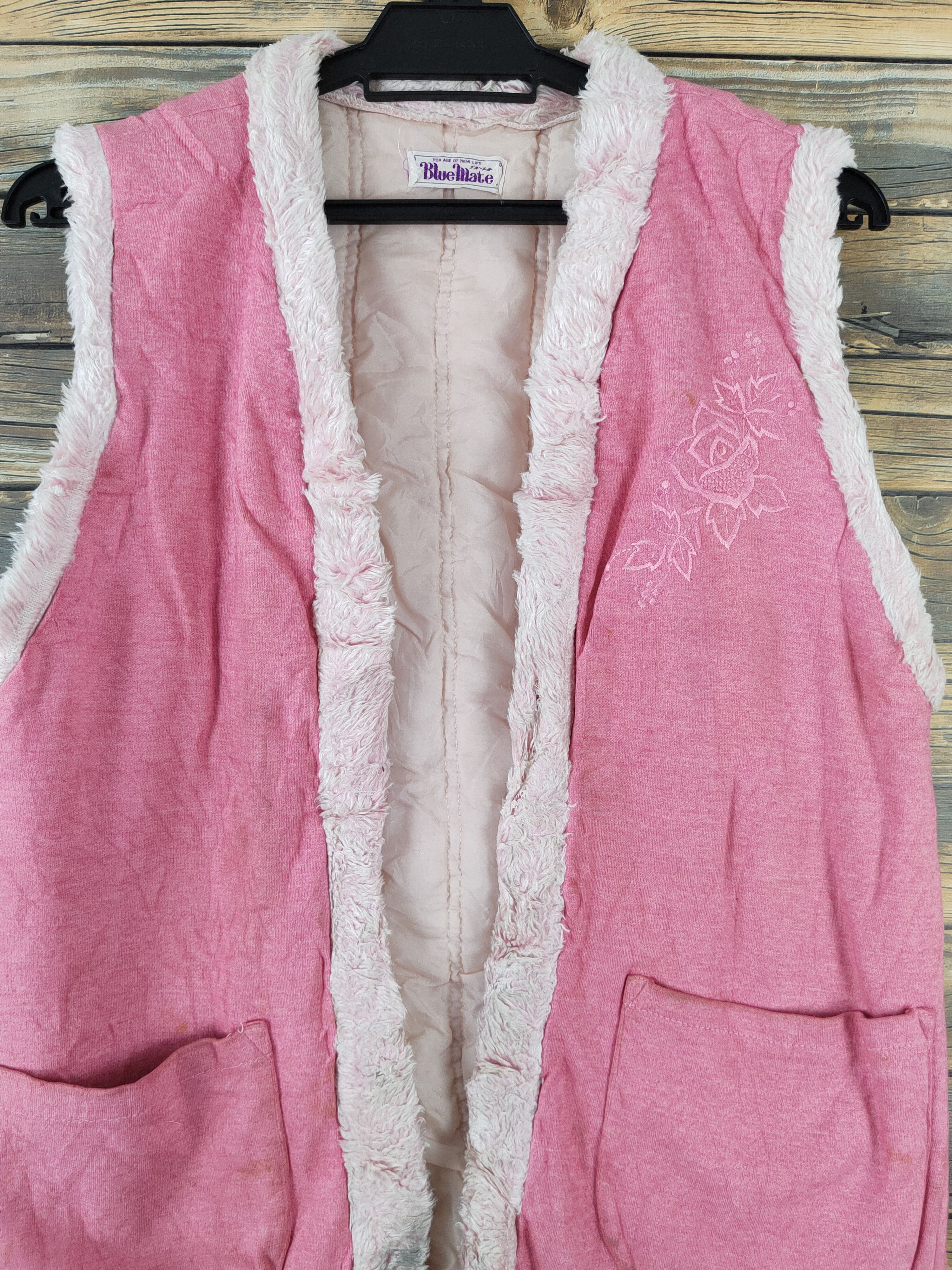 Japanese Brand × Vintage Vintage Furr Blue Mate Pink Vests Size M / US 6-8 / IT 42-44 - 2 Thumbnail