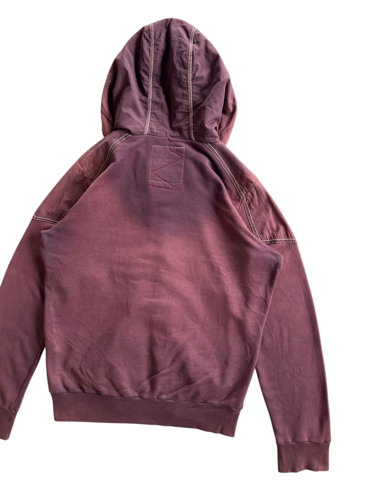 Japanese Brand BALL Sunfaded Burgundy Hooded Sweaters Size US M / EU 48-50 / 2 - 9 Thumbnail