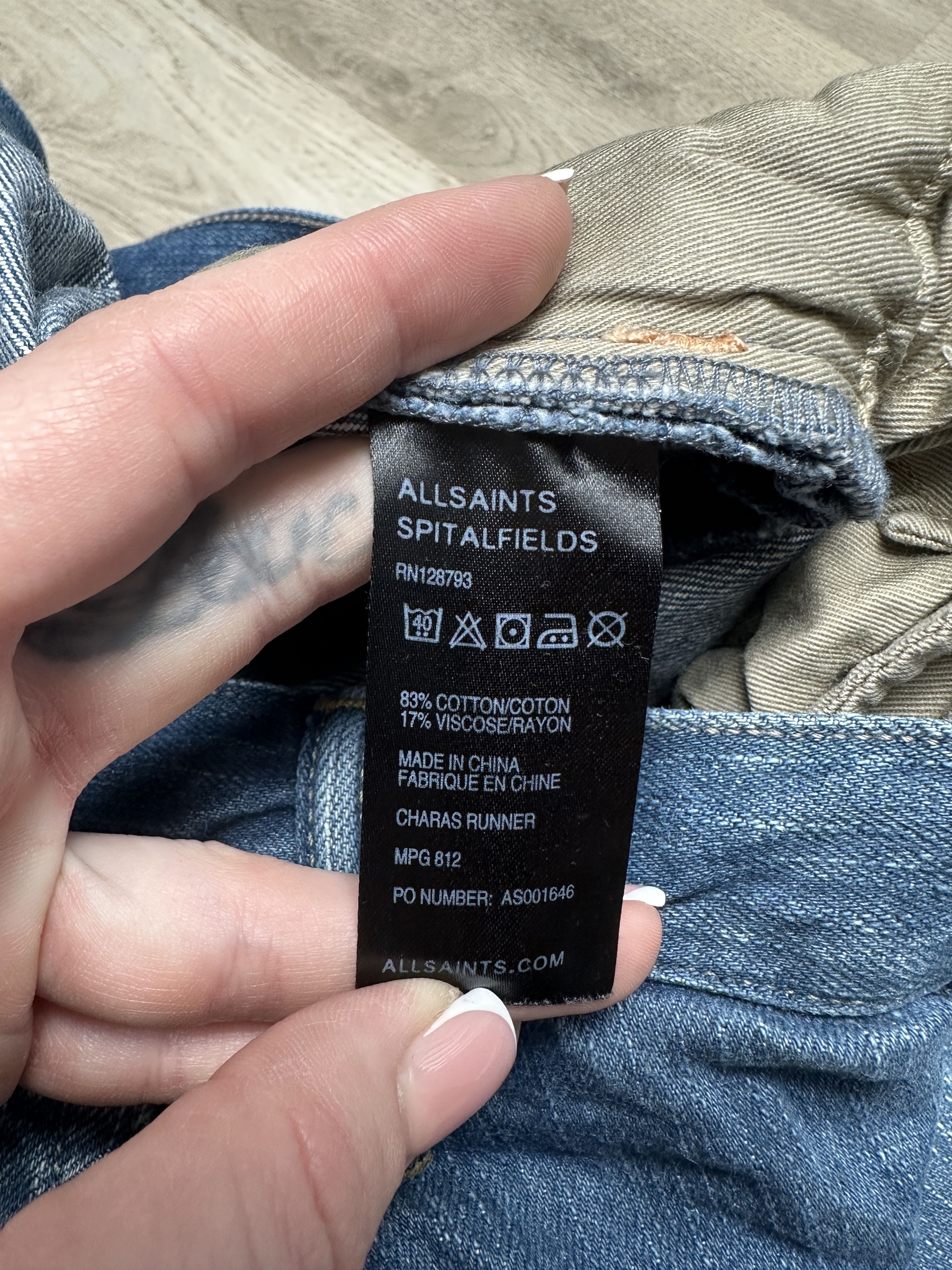 Allsaints Allsaints Mens Charas Runner Denim Pants Jeans Size US 40 / EU 56 - 4 Thumbnail