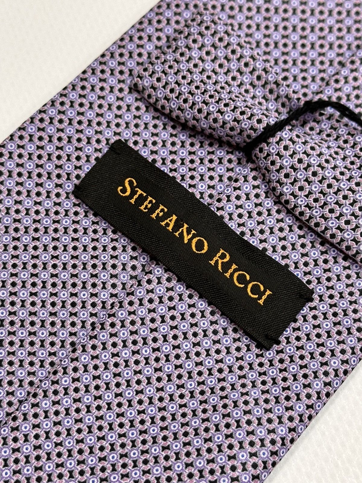 Designer × Stefano Ricci Stefano Ricci Beautiful Luxury Purple/Pink Contrast Tie Size ONE SIZE - 6 Thumbnail
