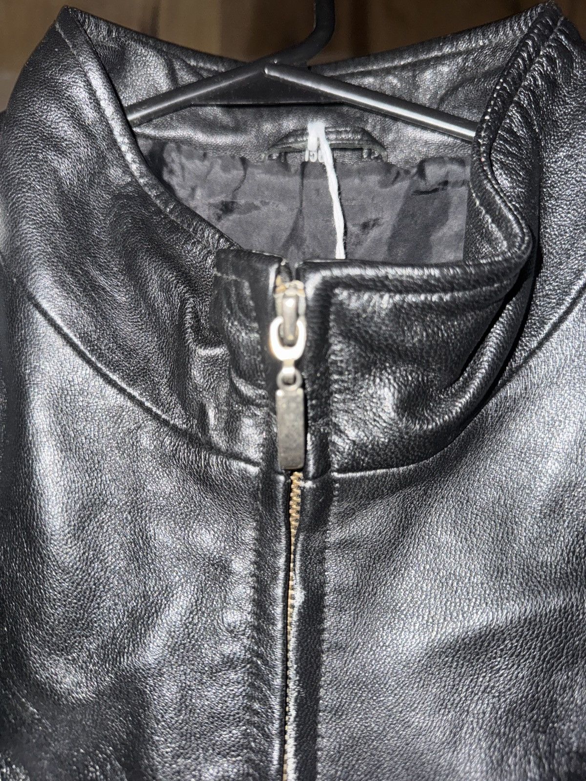 Vintage Ferrari Leather Zip Up Jacket Size US L / EU 52-54 / 3 - 6 Thumbnail