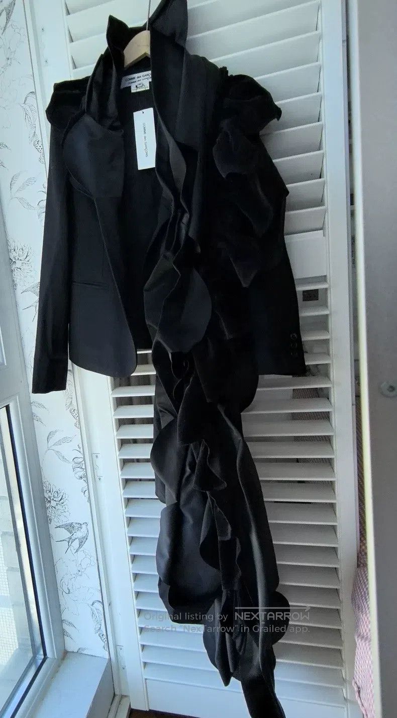 Comme des Garcons Comme Des Garcons Black Multi-Layer Ruffle Collar Jacket Size S / US 4 / IT 40 - 1 Thumbnail