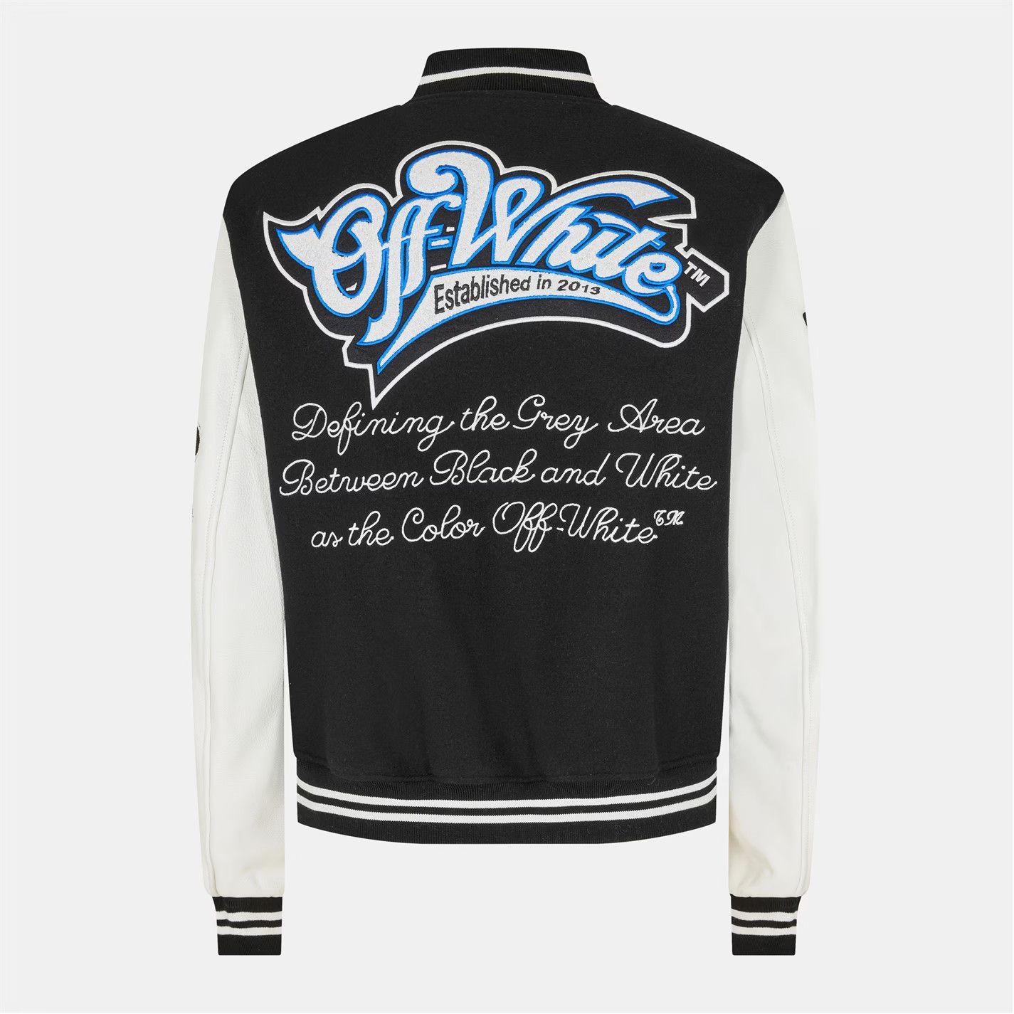 Off-White o1g2r1mq0326 Relaxed Fit Varsity Jacket in Multicolor Size US XXS / EU 40 - 2 Thumbnail
